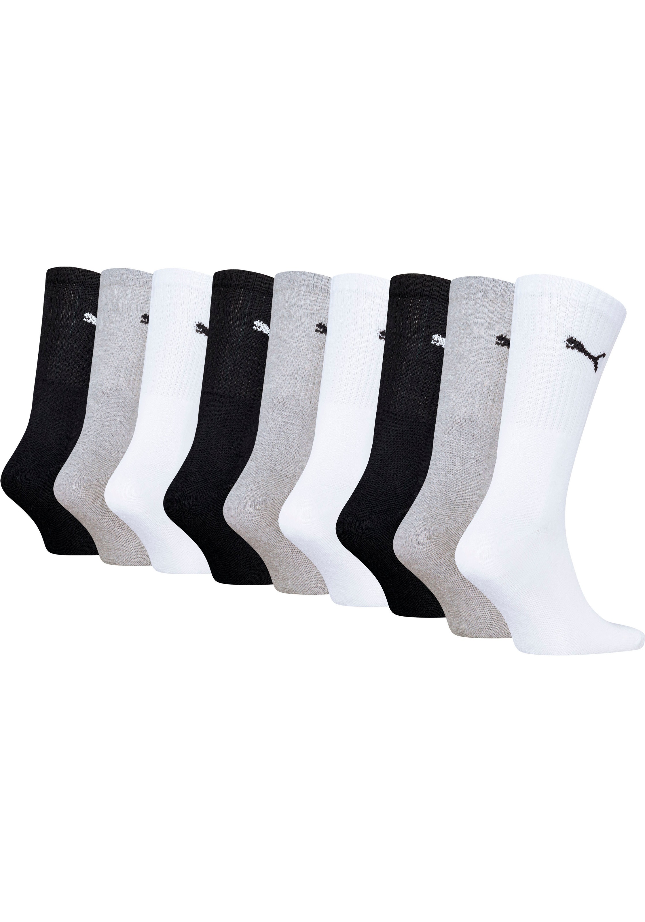 PUMA Sportsocken, (9 Paar), mit klassischer Rippe günstig online kaufen