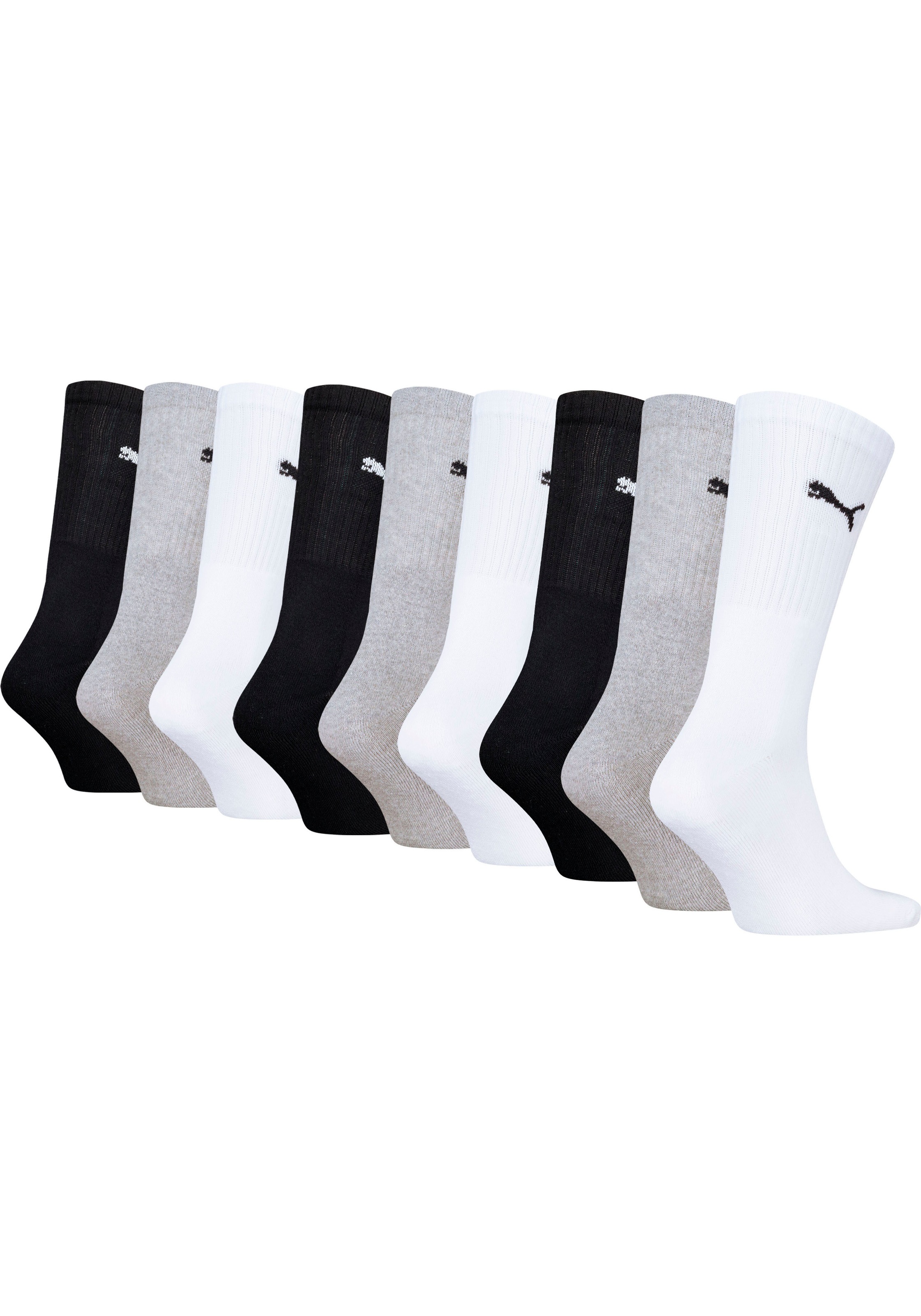 PUMA Sportsocken, (9 Paar), Tennissocken, atmungsaktiv, feuchtigkeitsreguli günstig online kaufen