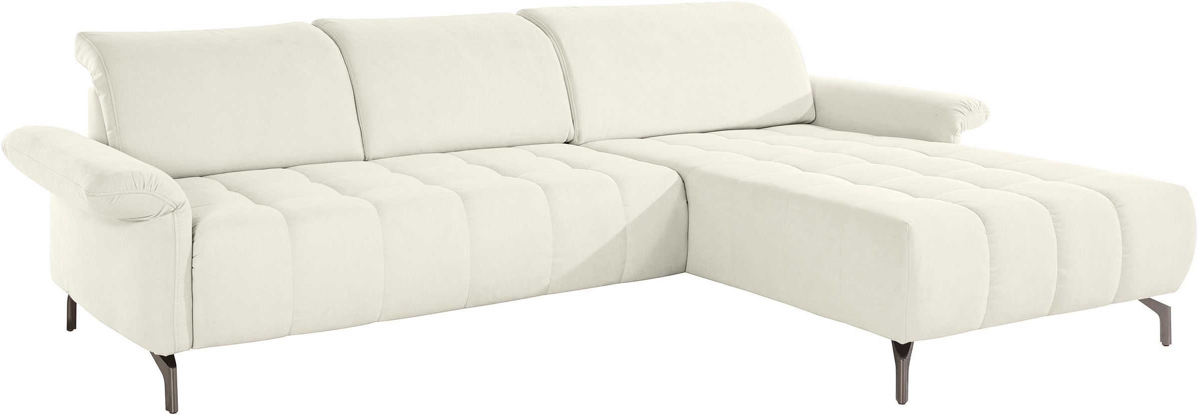 INOSIGN Ecksofa »Fresh L-Form«, Federkern, wahlweise Kopfteilverstellung und motorischer Vorziehsitz