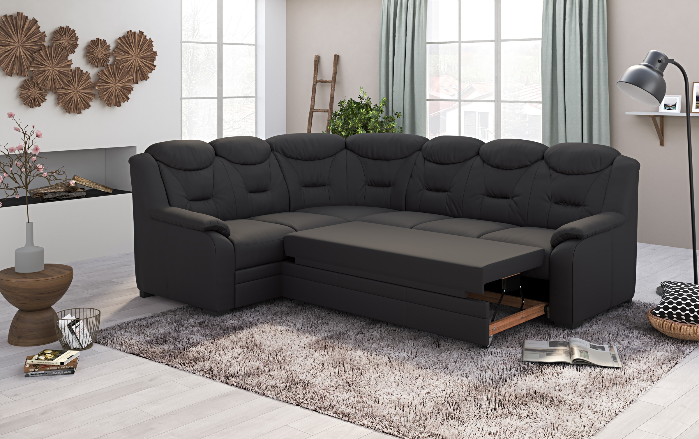 COTTA Ecksofa »Marcus L-Form«, wahlweise mit Bettfunktion & Stauraum