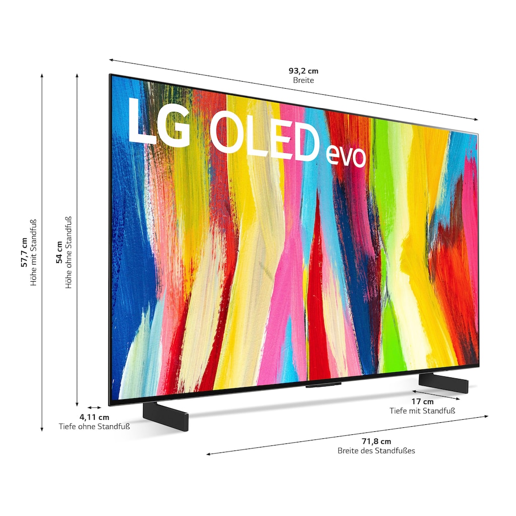 LG OLED-Fernseher »OLED42C27LA«, 106 cm/42 Zoll, 4K Ultra HD, Smart-TV