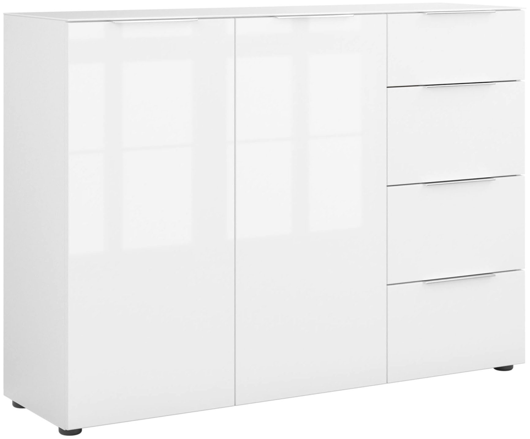 Manjana Möbel Kommode "Kommode mit Chrom oder Schwarz matten Metallgriffen" günstig online kaufen