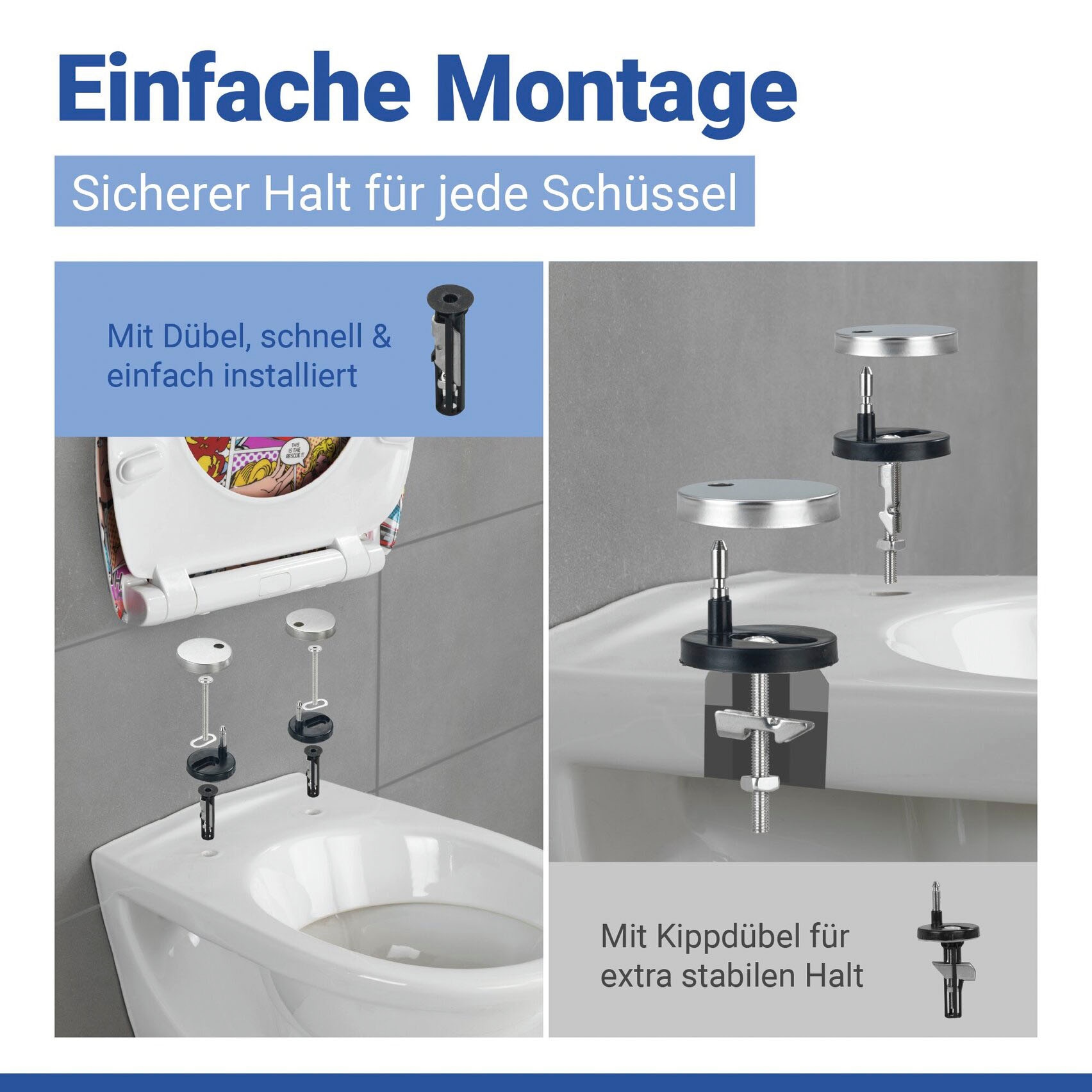 WENKO WC-Sitz »Pop-Art«