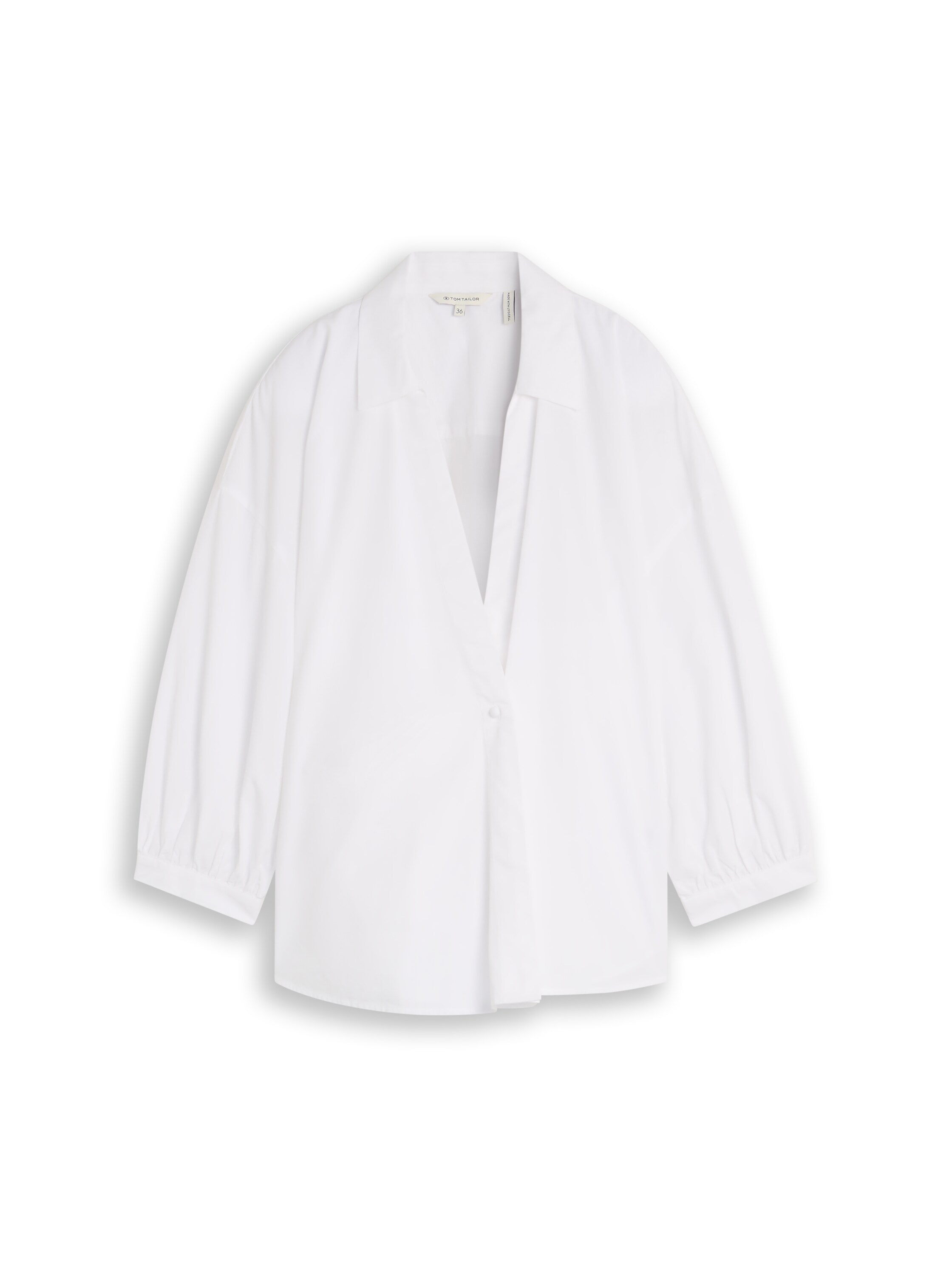 TOM TAILOR Schlupfbluse Sommerbluse mit V-Ausschnitt und Bindeband