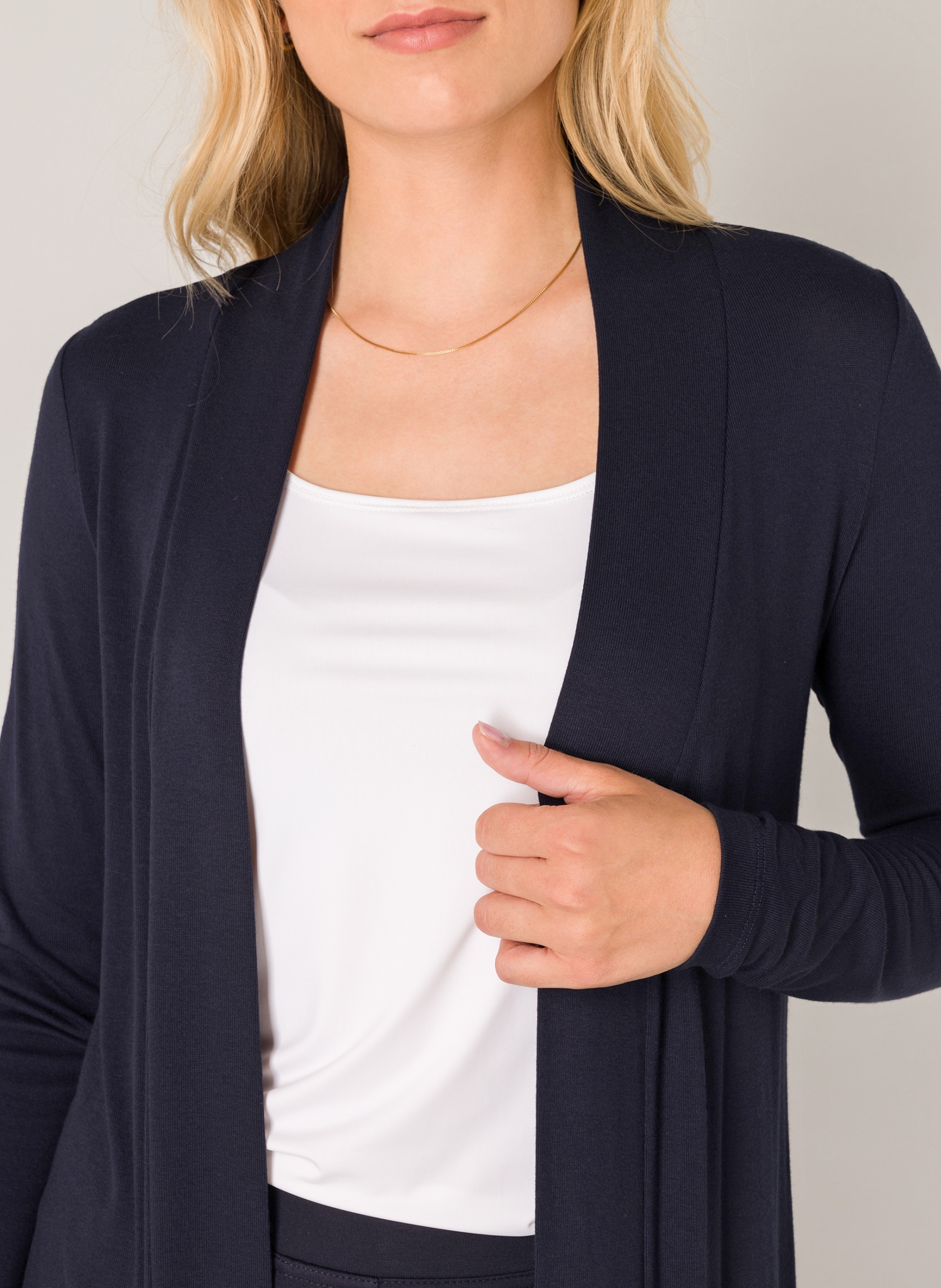 Base Level Longstrickjacke »Yayla Long«, ohne Verschluss
