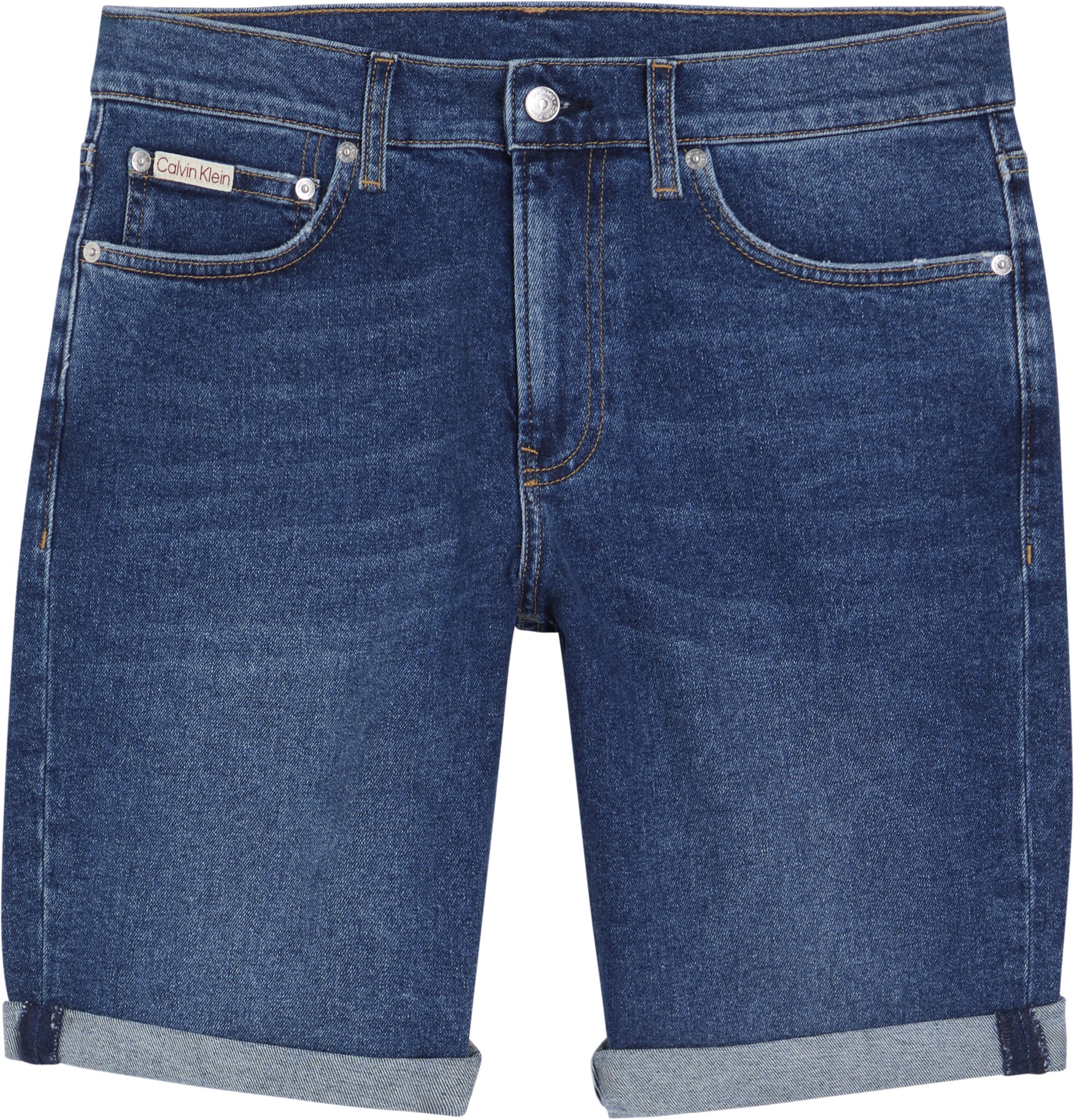 Calvin Klein Jeans Shorts »SLIM SHORT«, mit Umschlagsaum