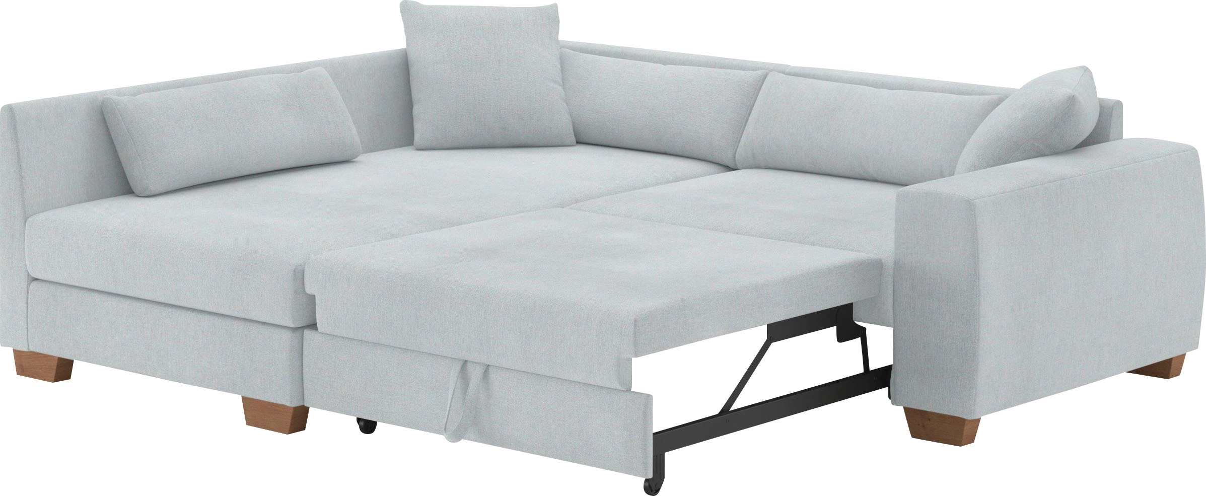 Mr. Couch Ecksofa »Helena L-Form«, Mit Federkern, wahlweise mit Bettfunktion und Taschenfederkern