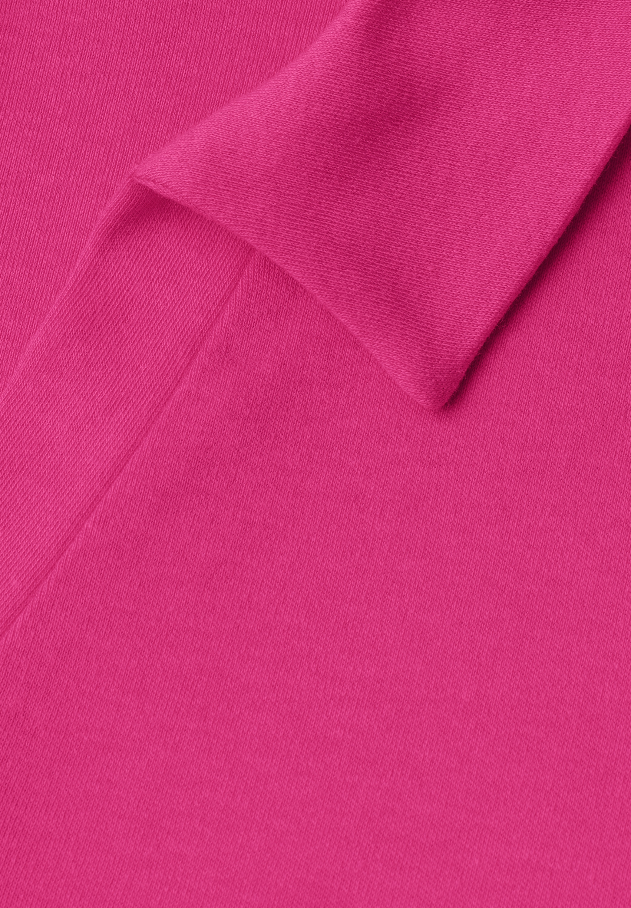 STREET ONE Poloshirt Sommershirt mit breitem elastischem Bund