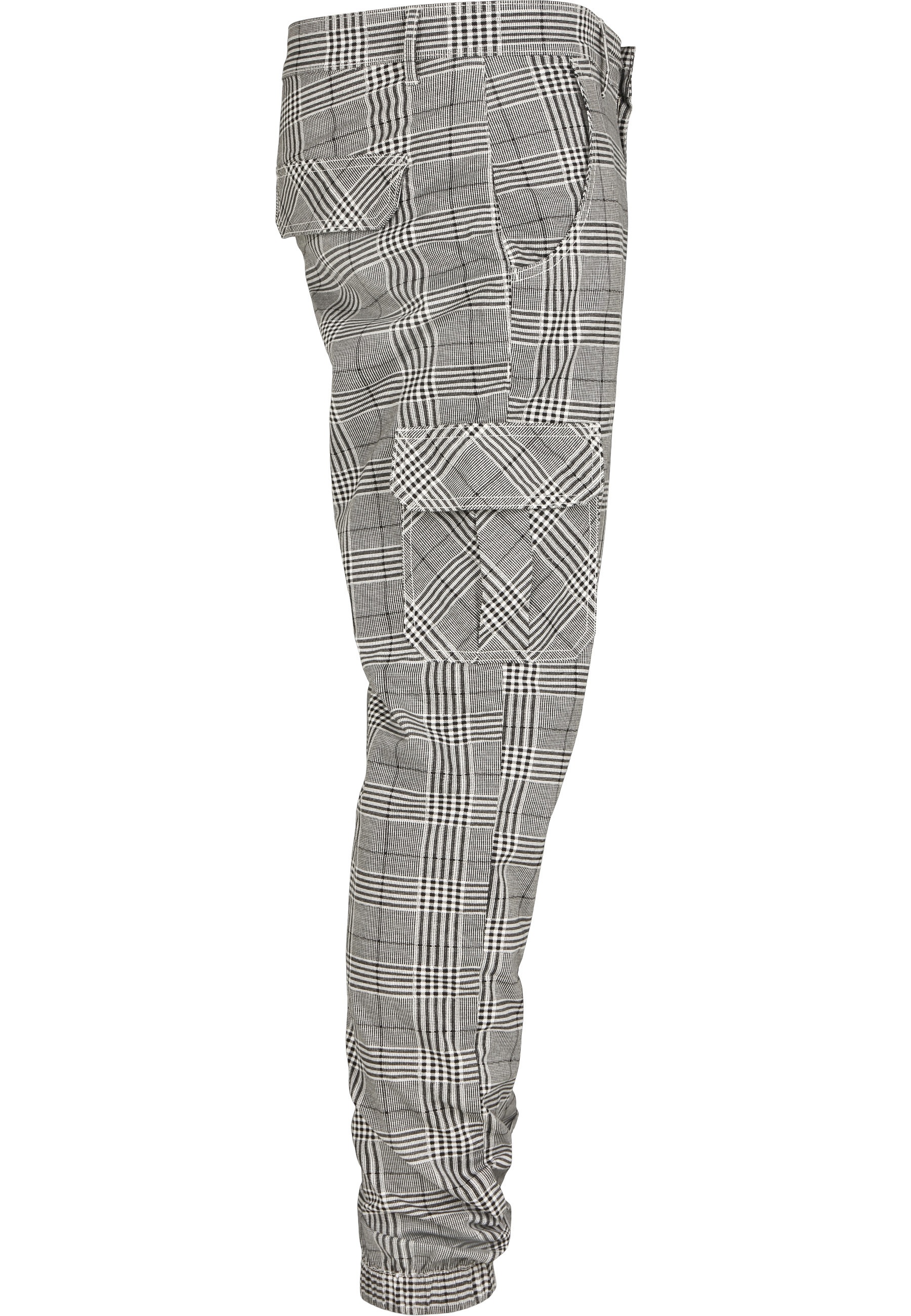 URBAN CLASSICS Cargohose »Urban Classics Herren AOP Glencheck Cargo Jog Pants«