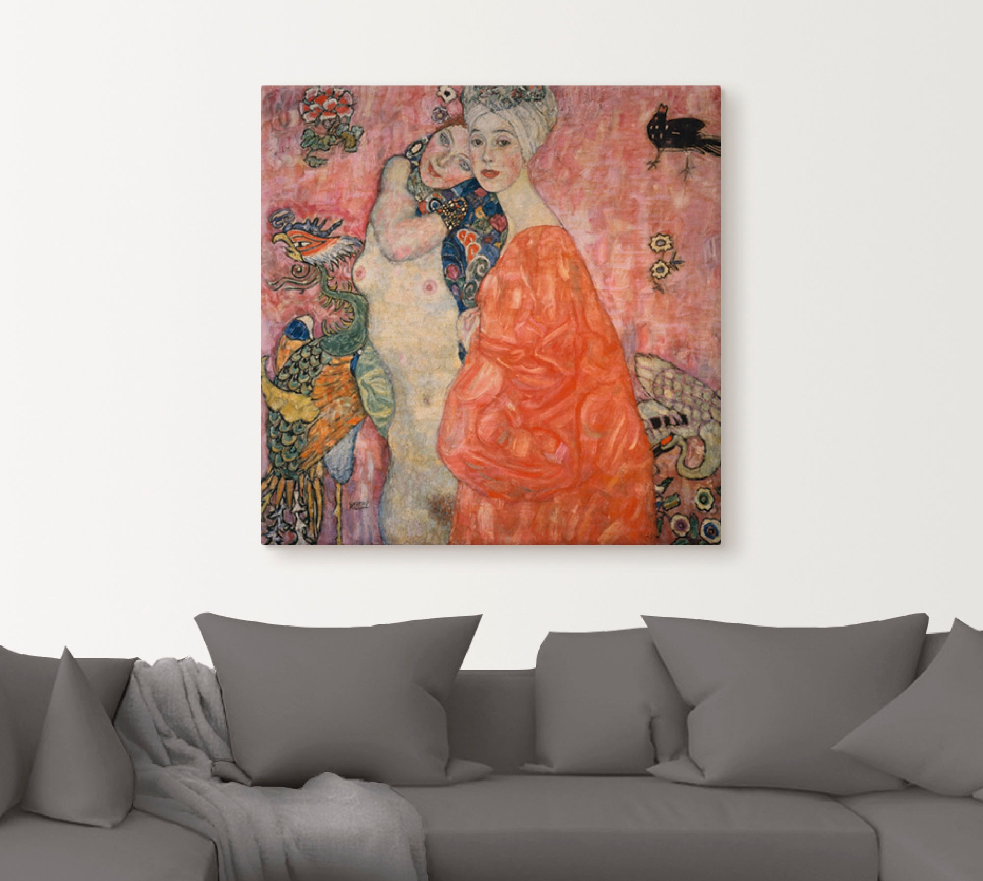 Artland Wandbild »Die Freundinnen. 1916/17«, Frau, (1 St.), als Alubild, Leinwandbild, Wandaufkleber oder Poster in versch. Größen
