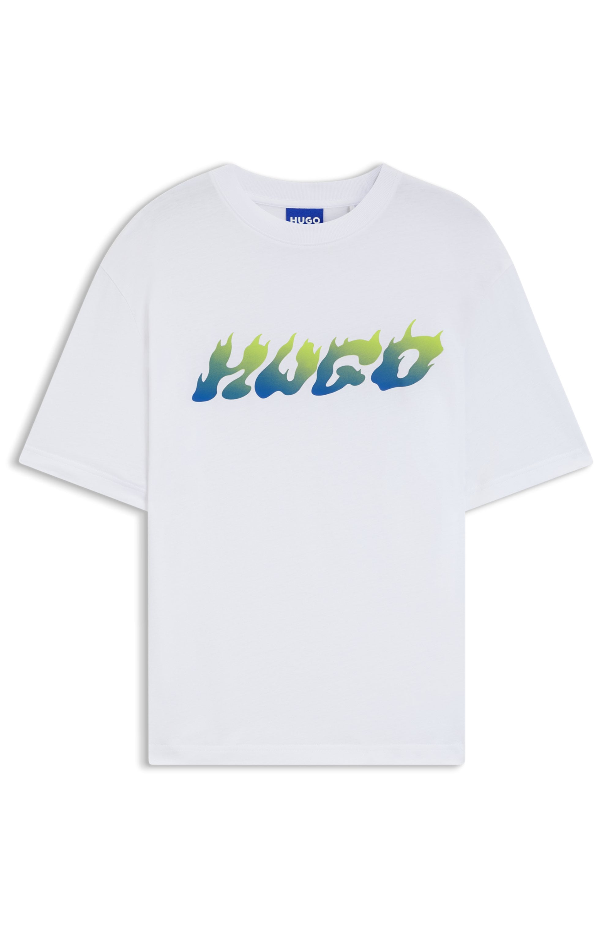 HUGO Blue T-Shirt »Napolux«, Rundhalsausschnitt, regular fit, Logodruck
