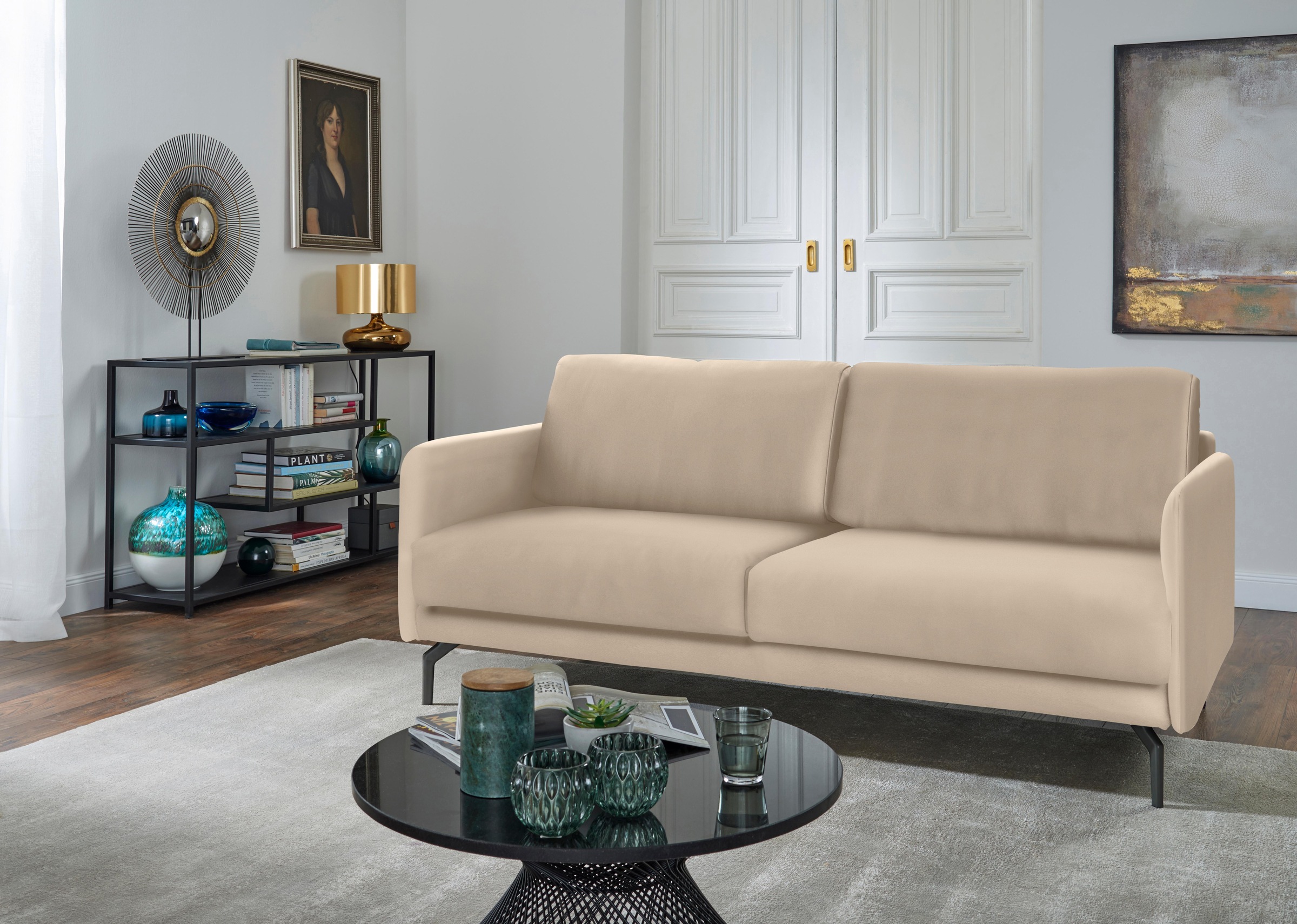 Creation BY ROLF BENZ 2-Sitzer »CR.450, Designsofa, Loungesofa«, Armlehne sehr schmal, Alugussfüße in umbragrau, Breite 150 cm
