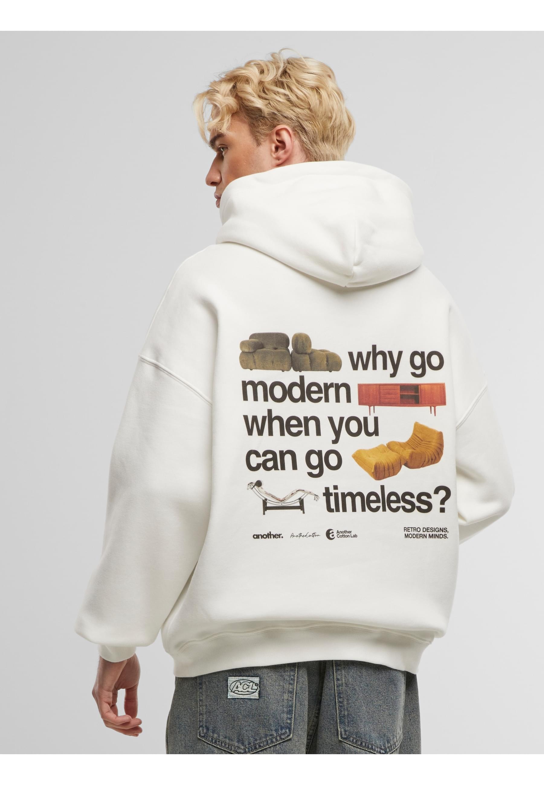 Another Cotton Lab Kapuzensweatshirt »Another Cotton Lab Timeless Oversized Hoodie«, (1 tlg.)