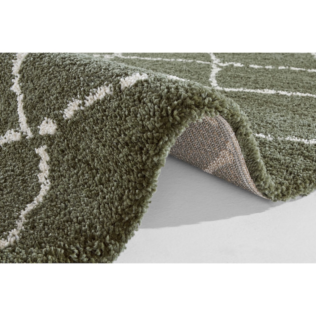 HANSE Home Hochflor-Teppich »Hash«, rechteckig