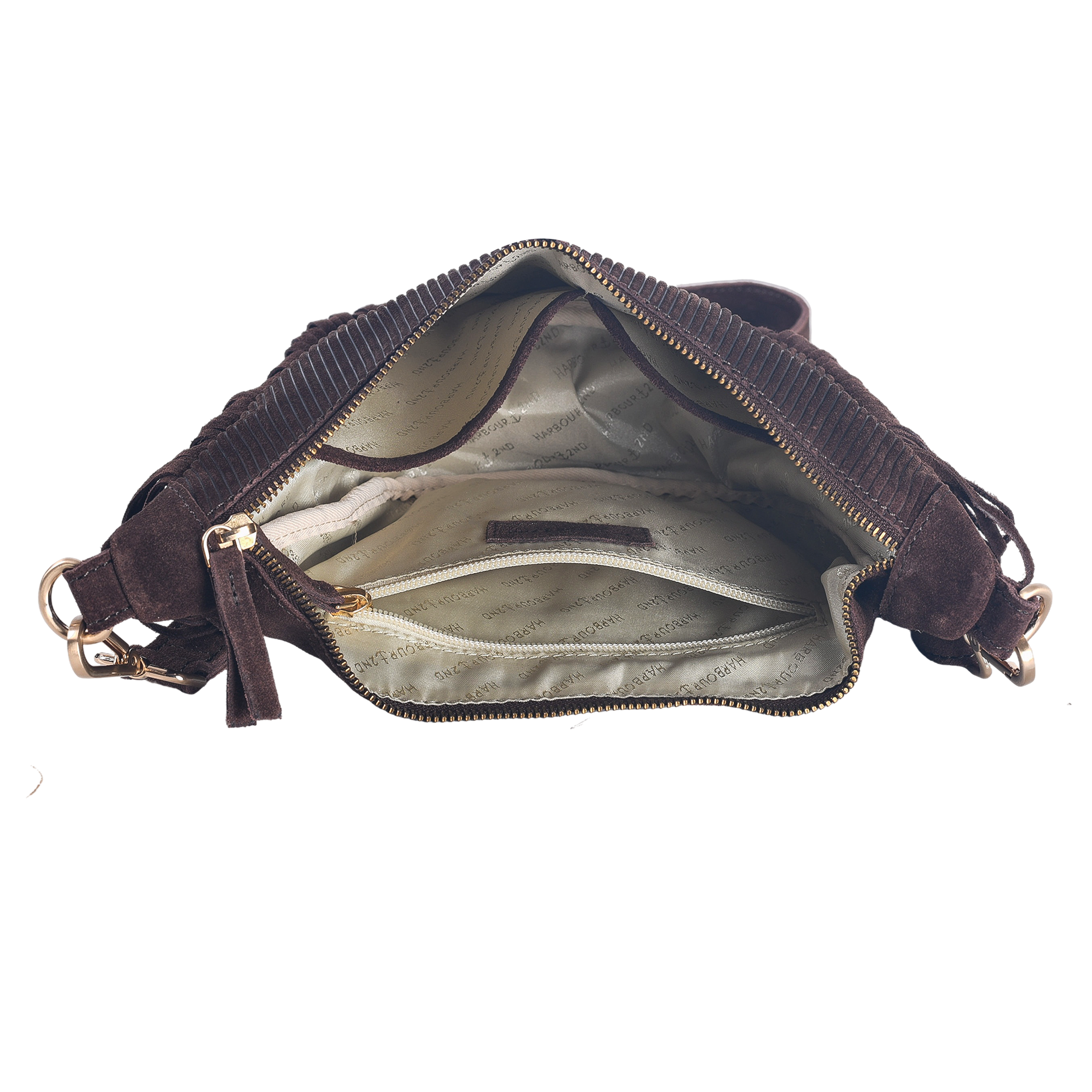 HARBOUR 2nd Handtasche »Winona« Damen Henkeltasche, Hobo mit modischen Fransen