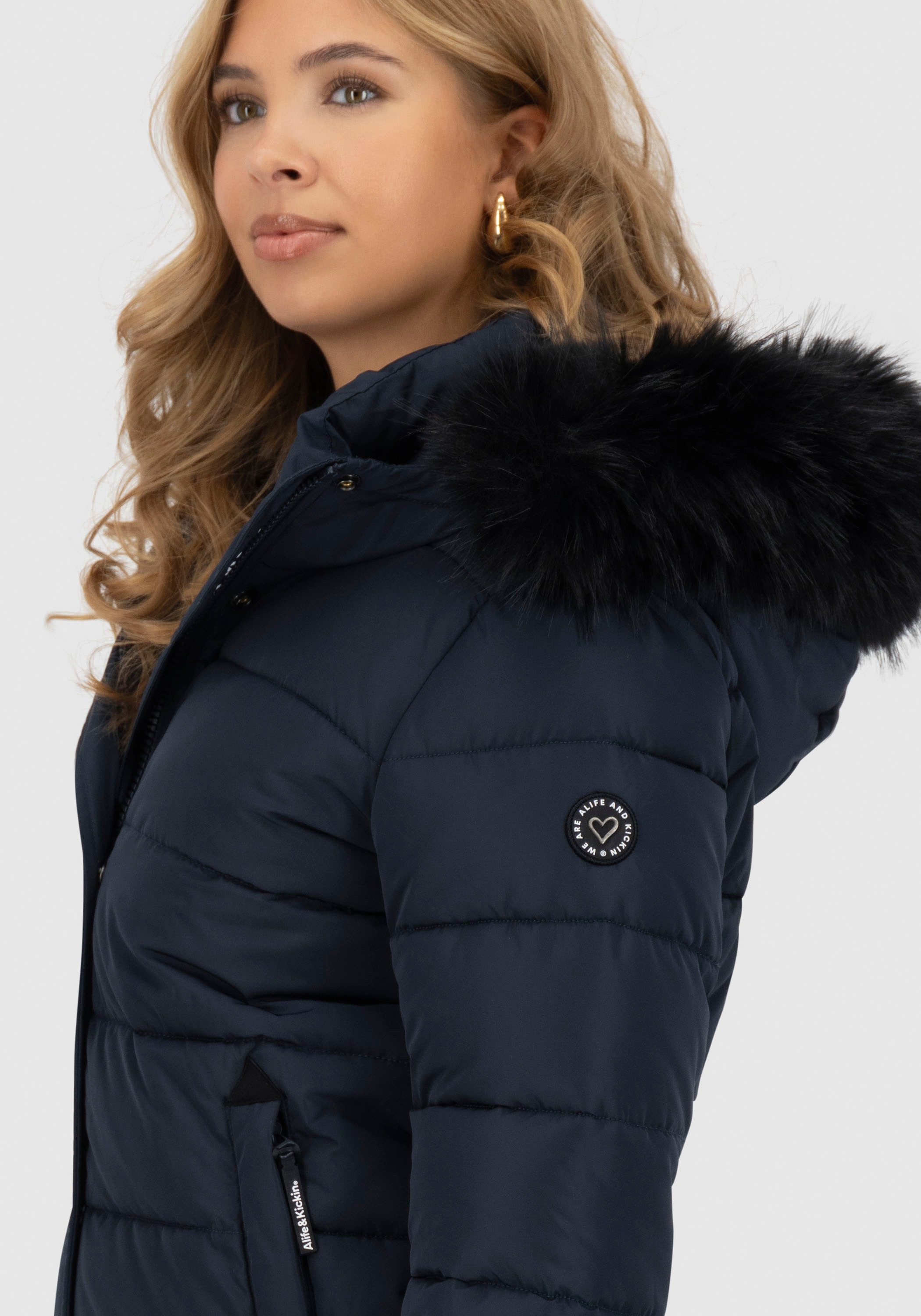 Alife & Kickin SunndustAK A Quilted Jacket Navy XL 3