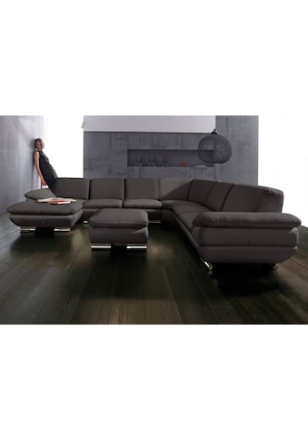 CALIA ITALIA Sofa »Glamour« iš Leder Recamiere pato...