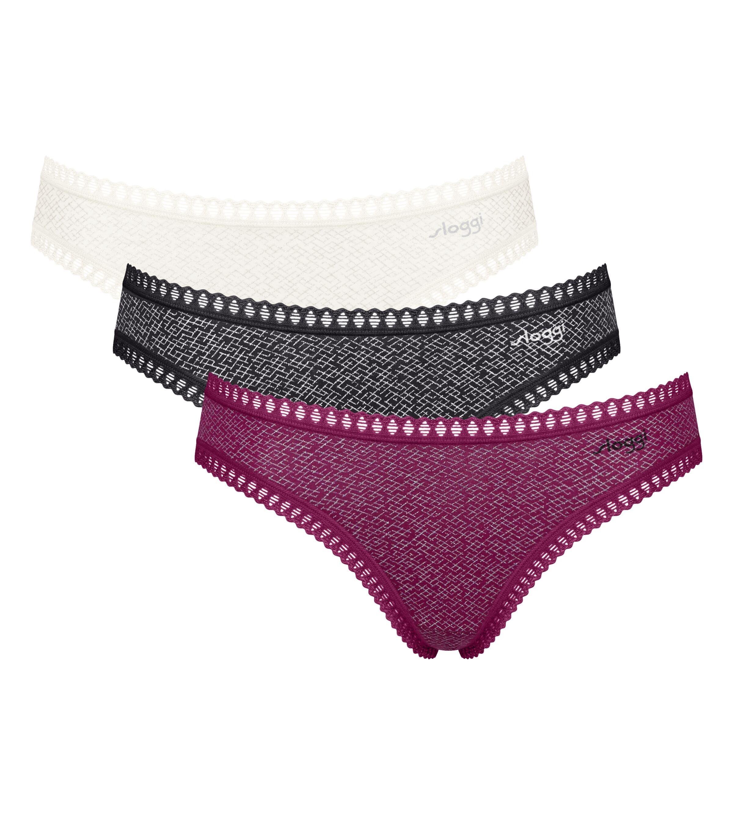 sloggi Minislip "GO Crush" dehnbare Spitzendetails, Cotton-Mix