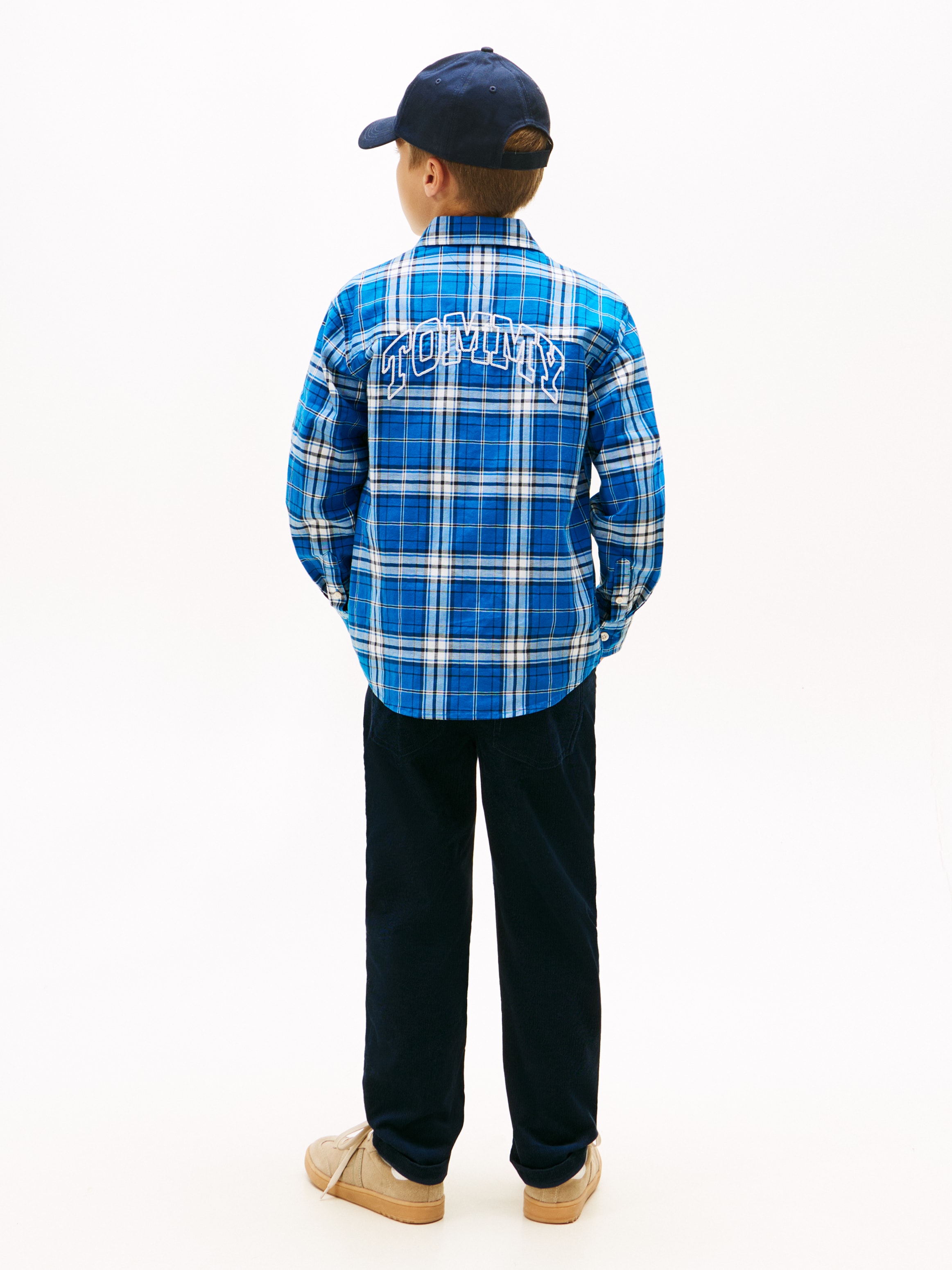 Tommy Hilfiger Langarmhemd »TOMMY GRAPHIC CHECK SHIRT«, Kinder bis 16 Jahre, Druck