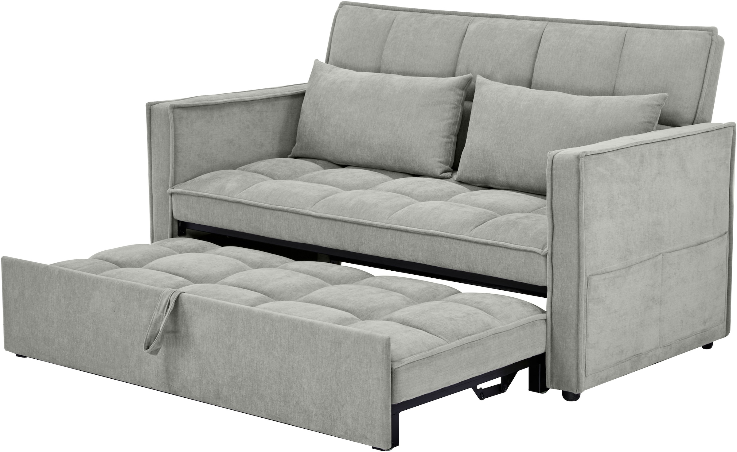 OTTO home Schlafsofa »STEFFO, 159 cm, 2-Sitzer, mit verstellbarer Rückenlehne« verstellbarer Rückenlehne, Klappmechanismus, Webstoff