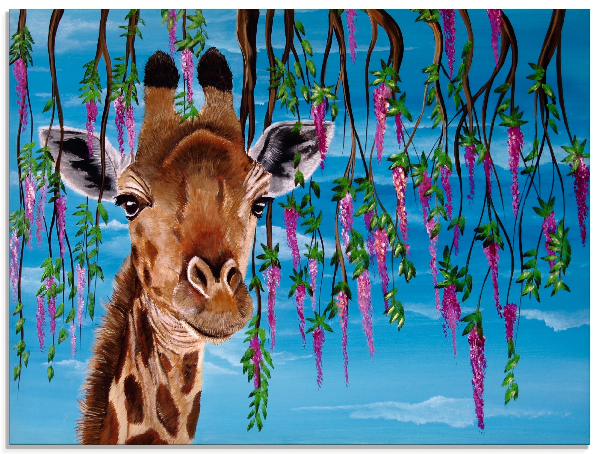 Artland Glasbild | verschiedenen (1 BAUR in kaufen Wildtiere, St.), Größen »Giraffe«