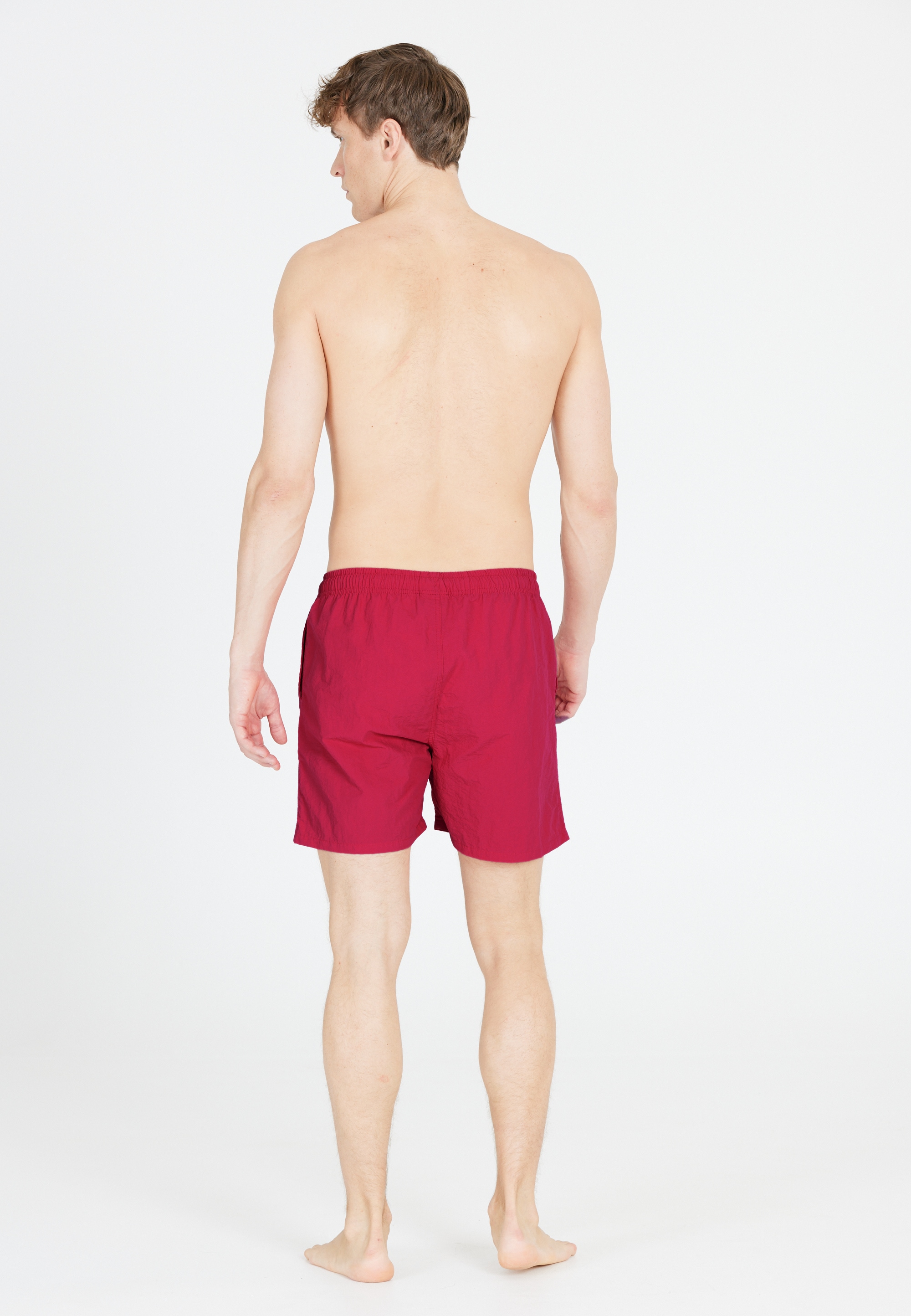 Badehose CRUZ "Eyemouth", Herren, Gr. M, US-Größen, rot (scarlet), Polyamid, unifarben, Badehosen Badehose, mit atmungsaktiver Eigenschaft 3