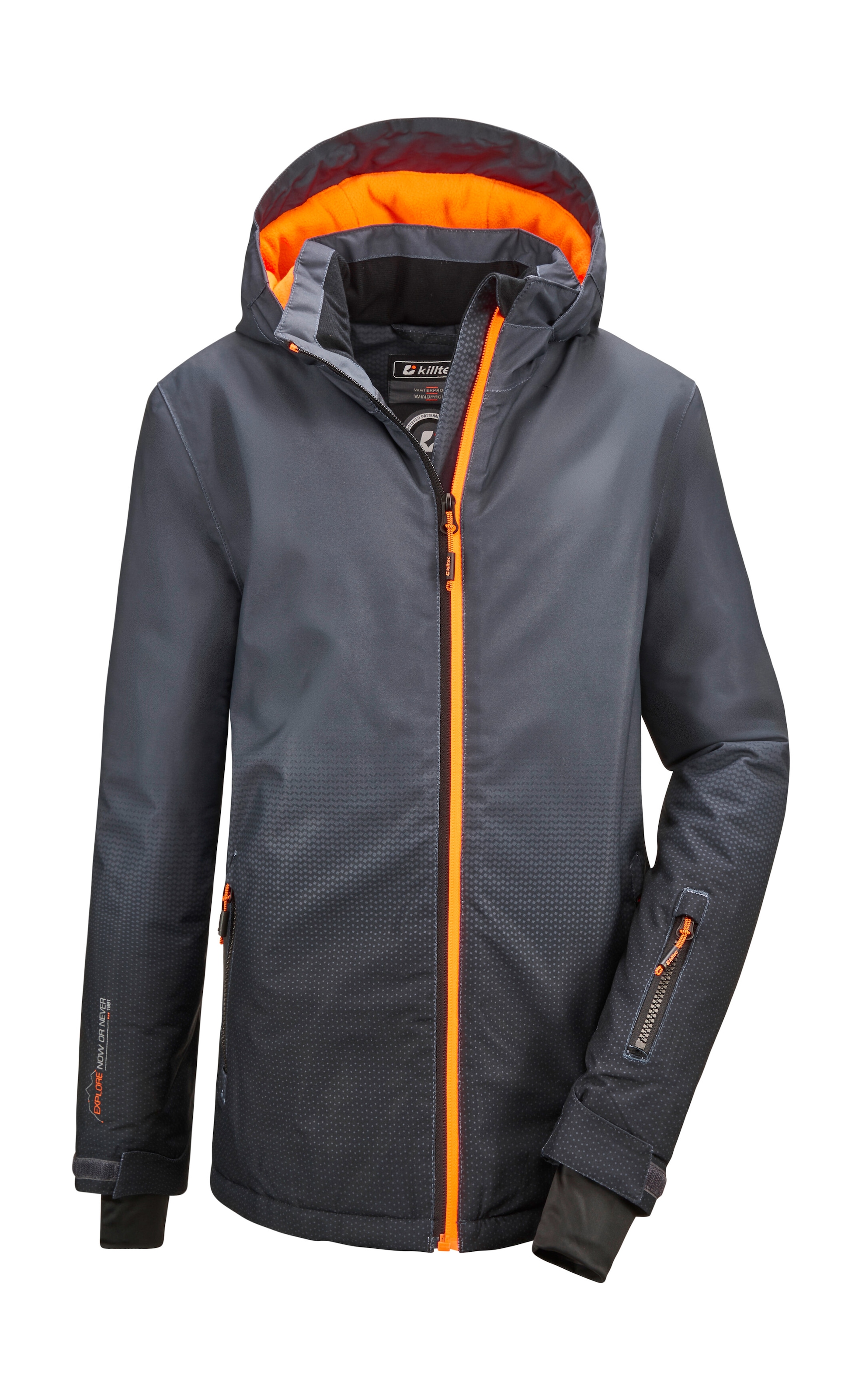 Killtec Outdoorjacke "Lynge BYS JCKT E" Wasserdichte Funktionsjacke mit Schneefang und coolem Design