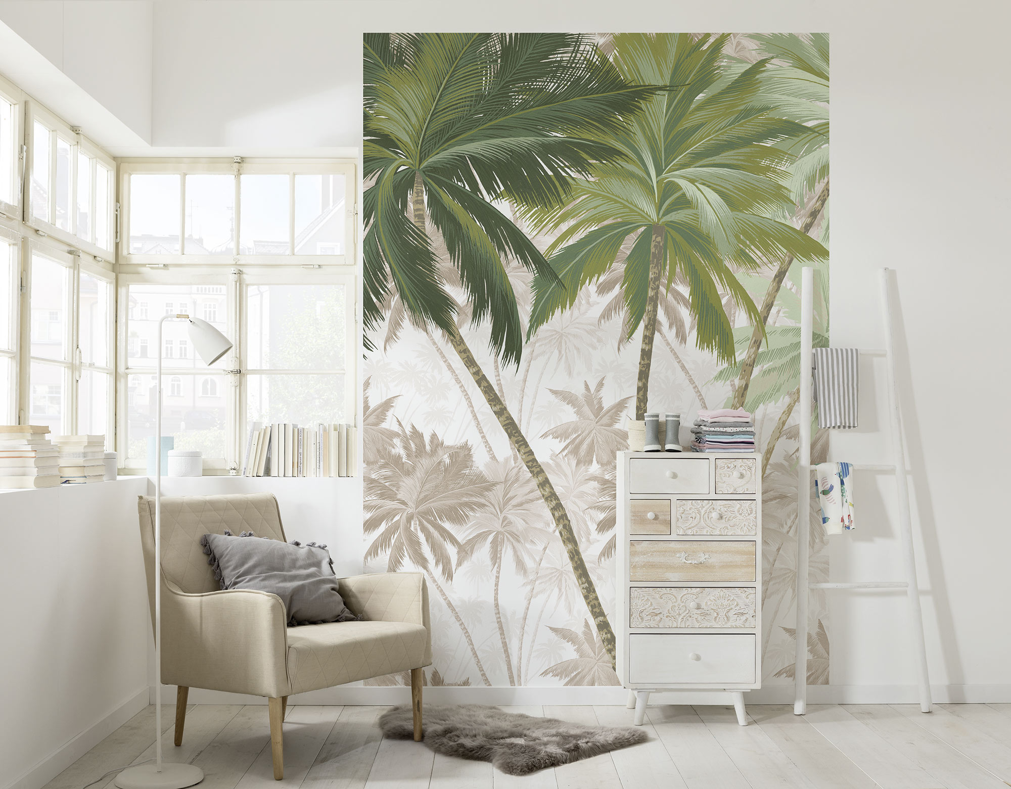 Komar Fototapete "Vlies Fototapete - Palmera - Größe 200 x 280 cm" Motiv bedruckt glatt