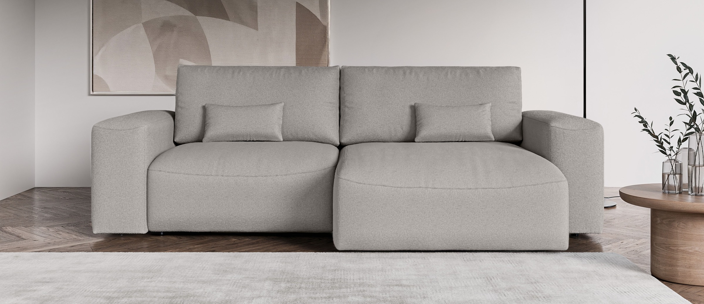 OTTO home Ecksofa "MATTS Schlafsofa mit Bettkasten, Maße B/T/H: 265/159/89 günstig online kaufen