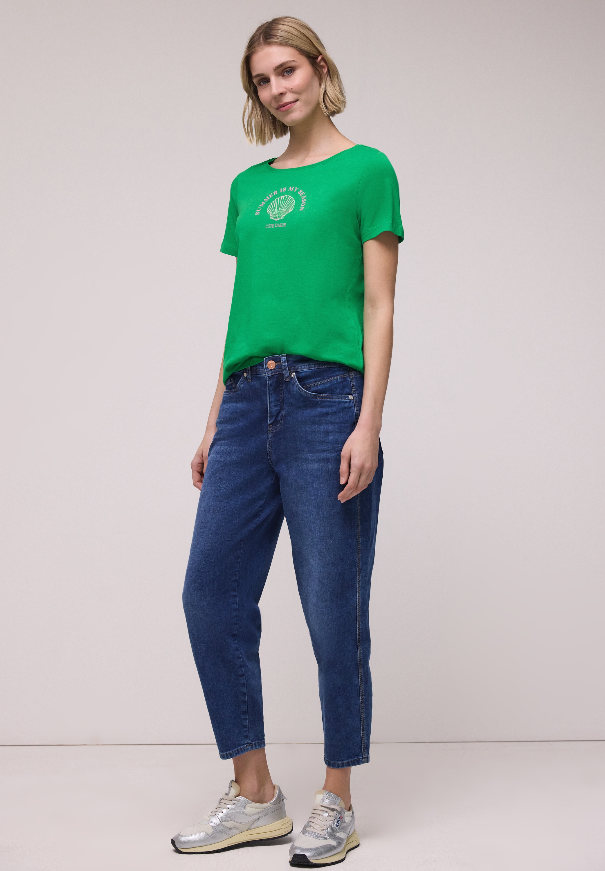 STREET ONE T-Shirt aus reiner Baumwolle
