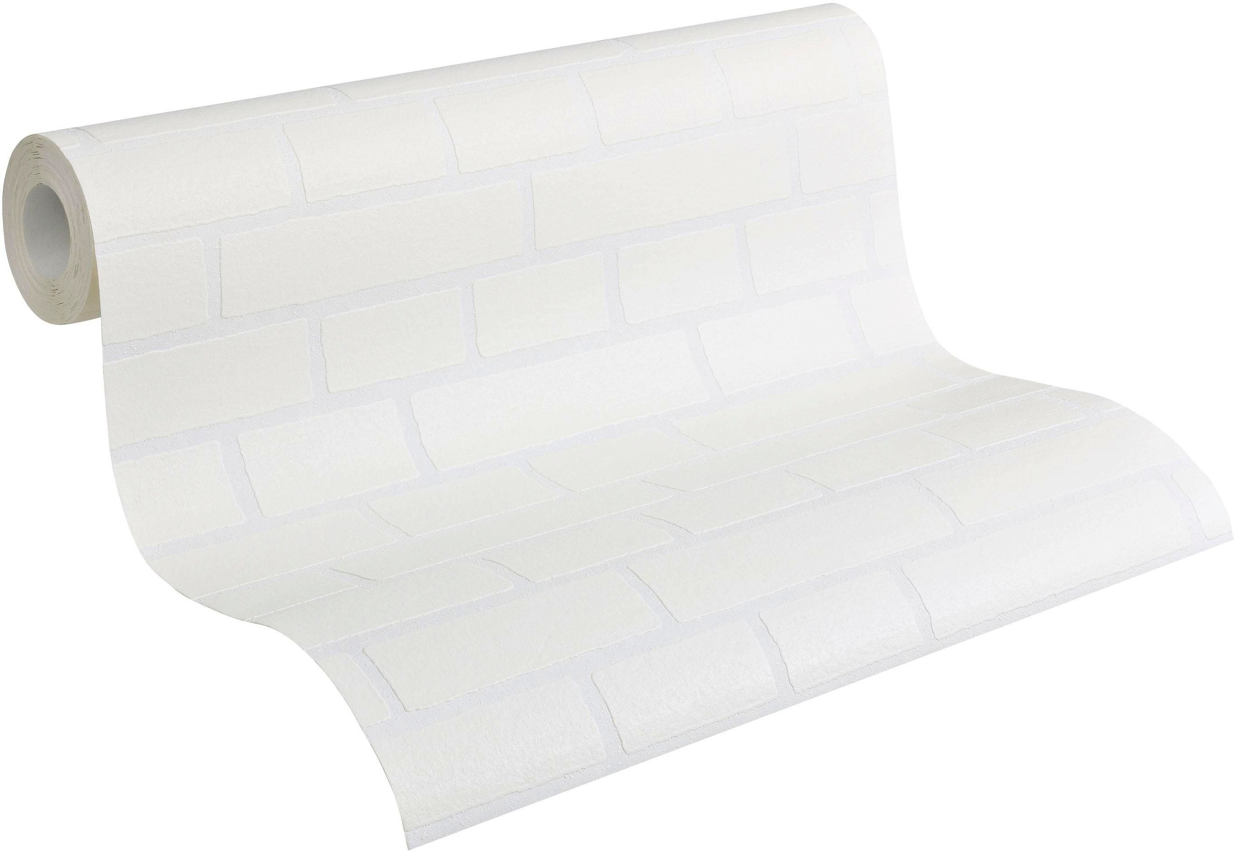 A.S. Création Vliestapete »Meistervlies« Motiv | Steinoptik | gemustert strukturiert Uni Tapete Stein Überstreichbar Tapeten Wohnzimmer Schlafzimmer Design