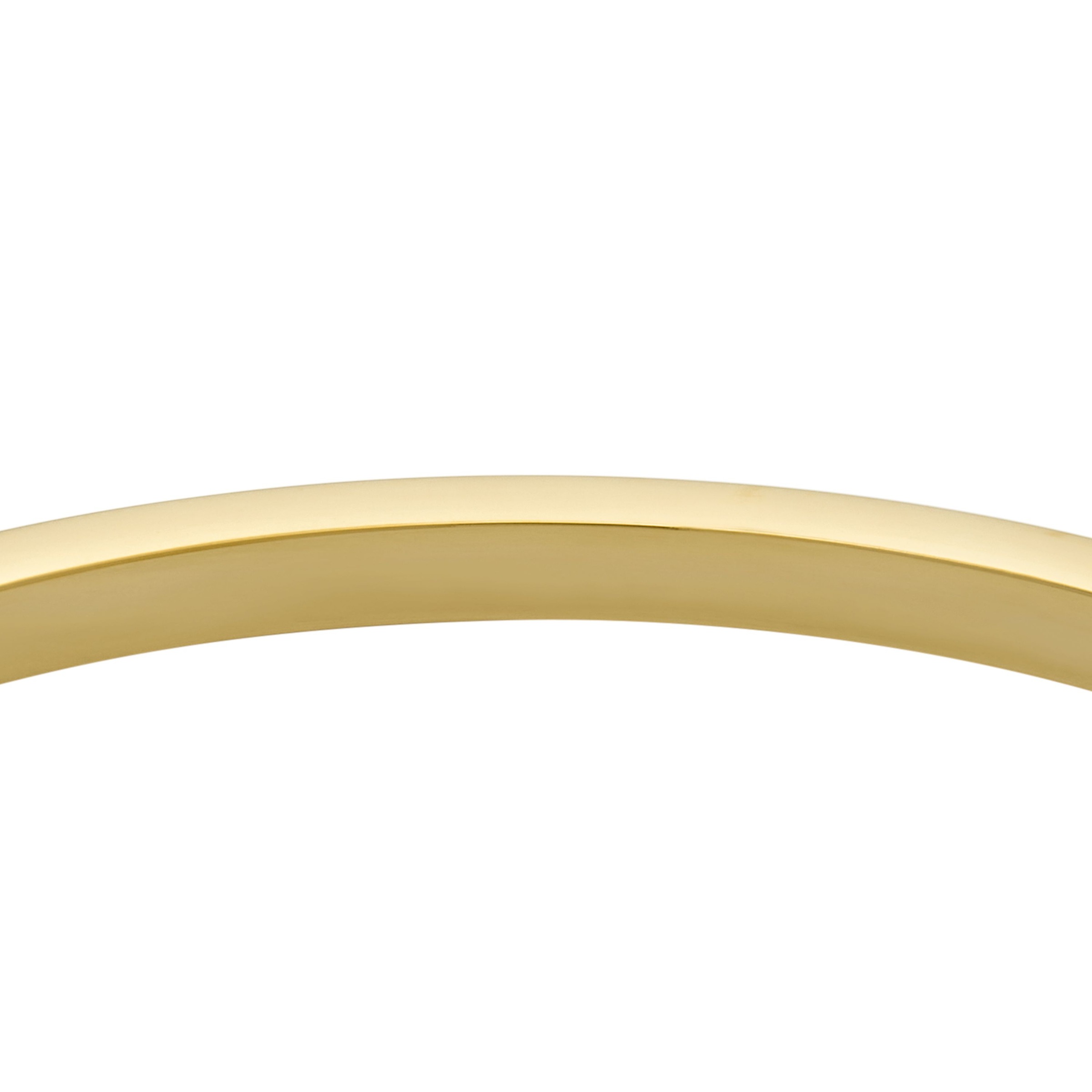 Armreif FOSSIL "Schmuck Geschenk Edelstahl ELLIS", gold (gelbgoldfarben, kristallweiß, kristallweiß), Armbänder, Damen, Edelstahl, Armreif, mit Glasstein 3