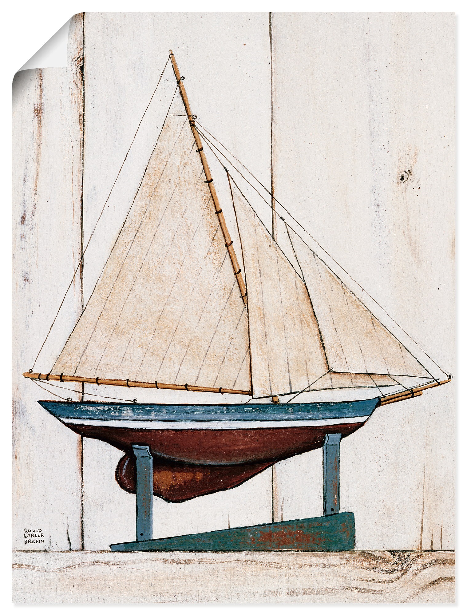 Artland Wandbild »Rennjacht«, Boote & Schiffe, (1 St.), als Leinwandbild,  Wandaufkleber oder Poster in versch. Größen bestellen | BAUR