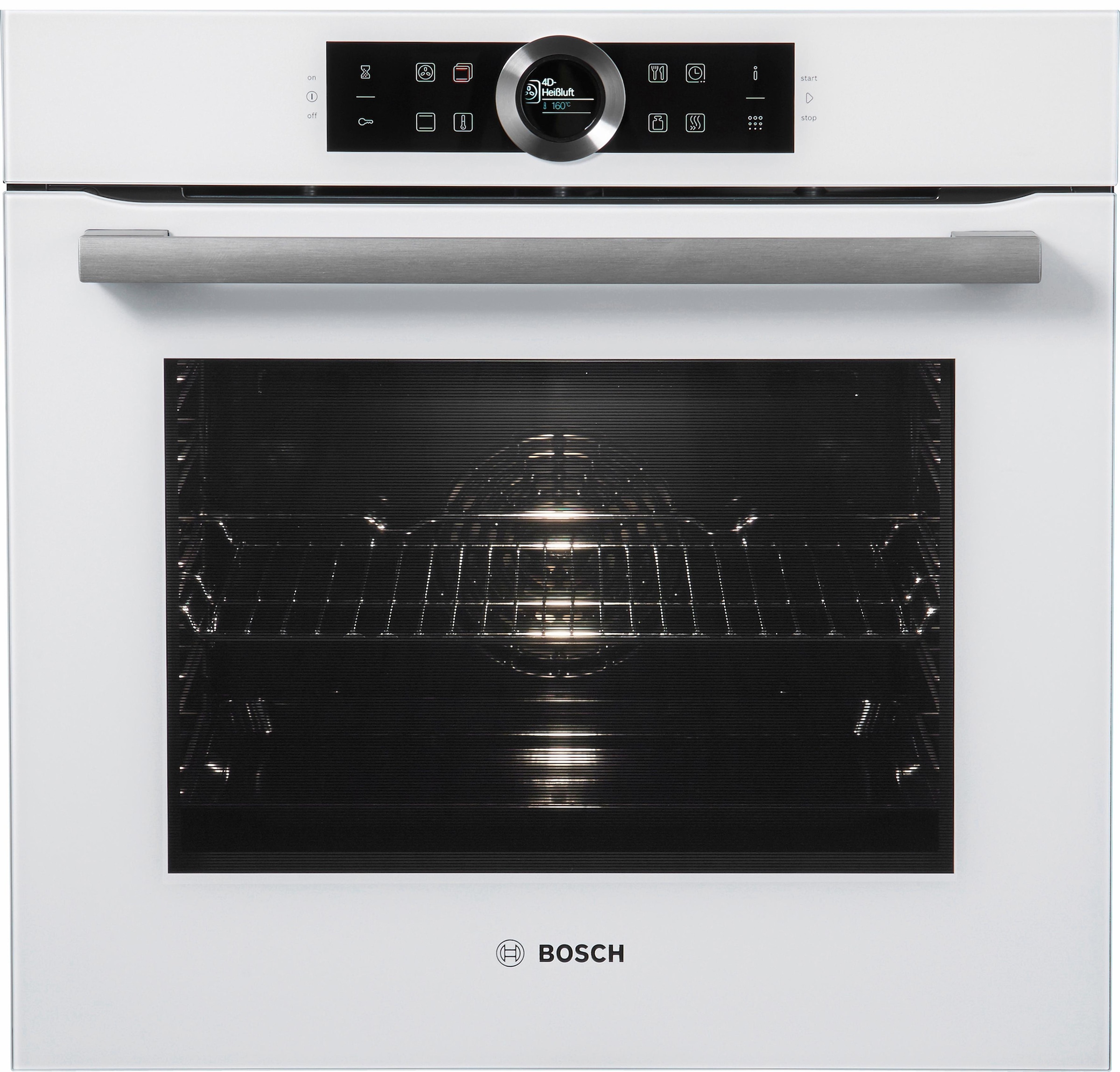 Teleskopauszug Backofen kaufen Pyrolyse BOSCH Serie mit online AutoPilot BAUR mit »HBG675BW1«, | nachrüstbar, Pyrolyse-Selbstreinigung, 8,