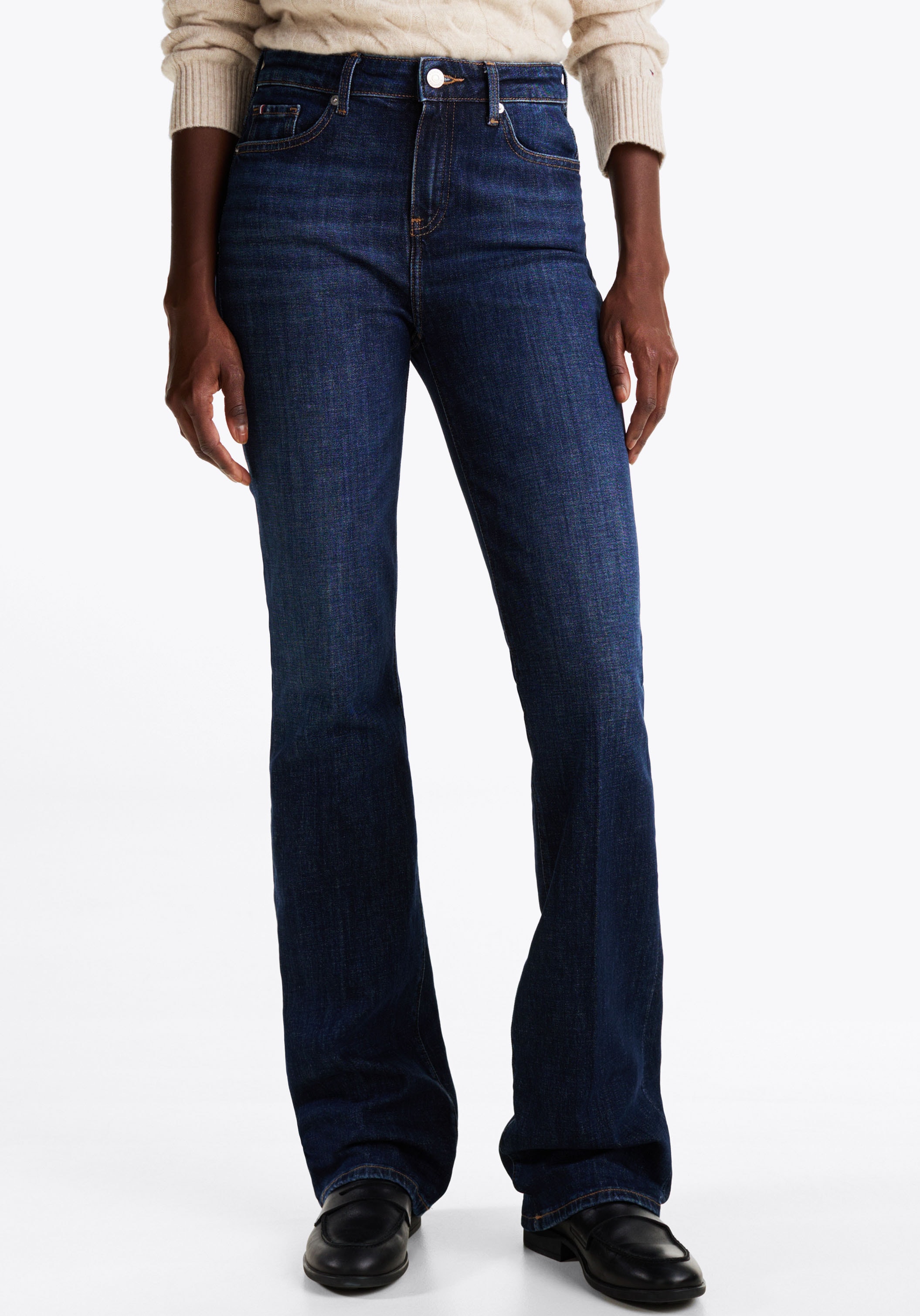 Tommy Hilfiger "BOOTCUT RW PATY" mit Tommy Hilfiger Logo-Badge, Regular Waist