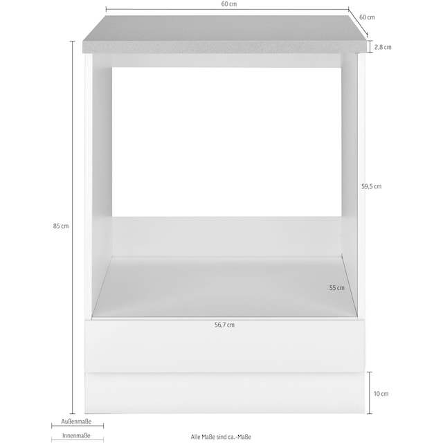 wiho Küchen Herdumbauschrank »Cali«, 60 cm breit bestellen | BAUR