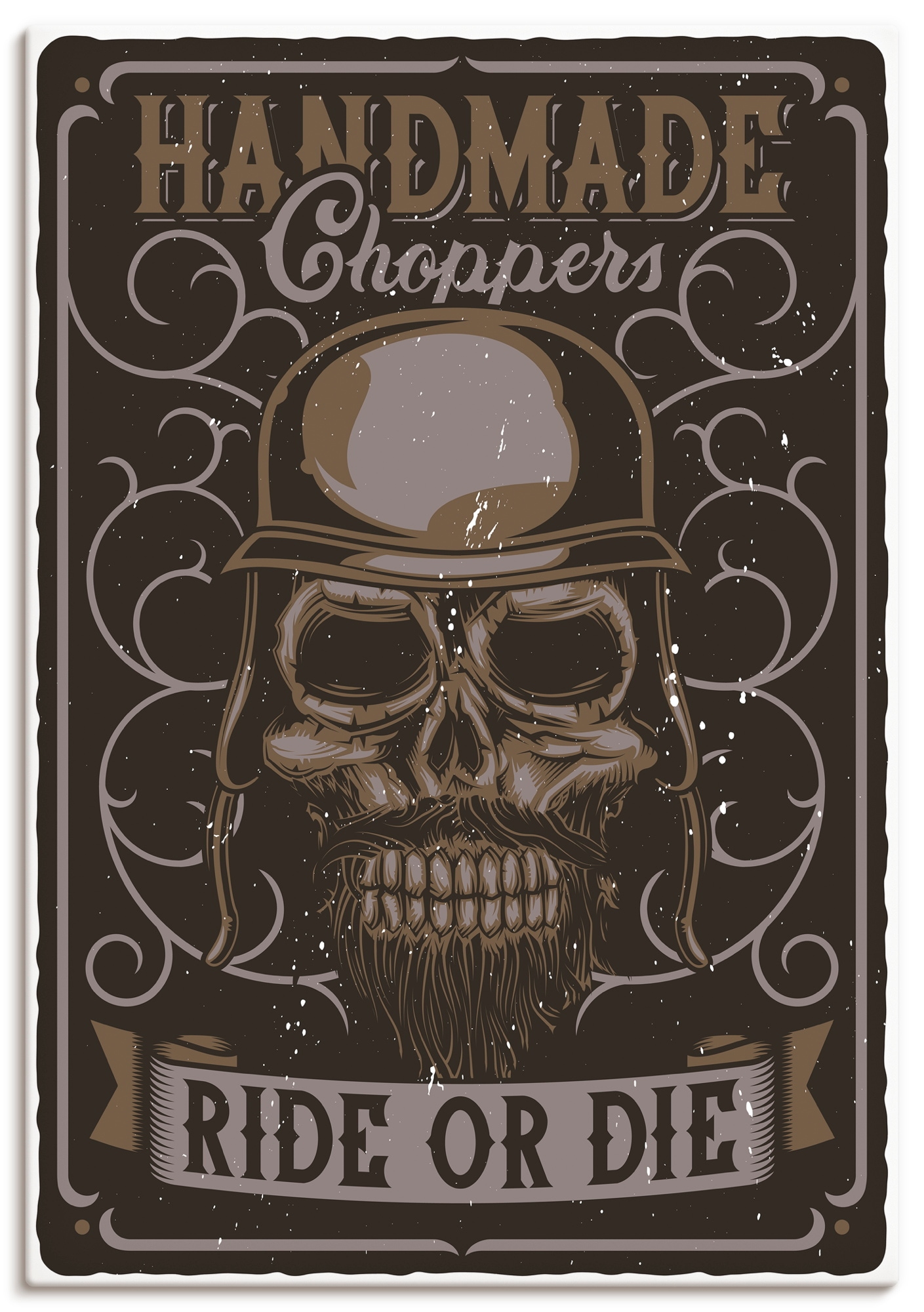 Artland Wandbild "Totenkopf" 1 Stk. tlg. als Alubild, Leinwandbild, Poster, Wandaufkleber in verschied. Größen