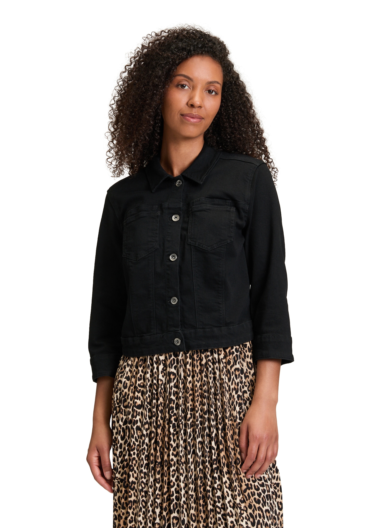 Betty Barclay Jackenblazer "Betty Barclay Jeansjacke mit 3/4 Arm", Material günstig online kaufen