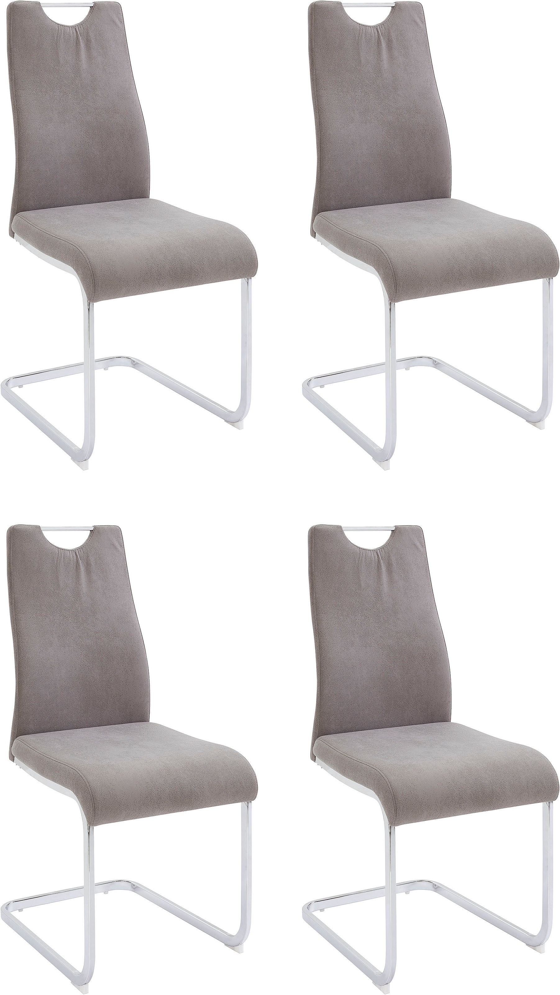 Home affaire Esszimmerstuhl "Milano" (Set) 4 Stk.Bezug in Microfaser oder C günstig online kaufen