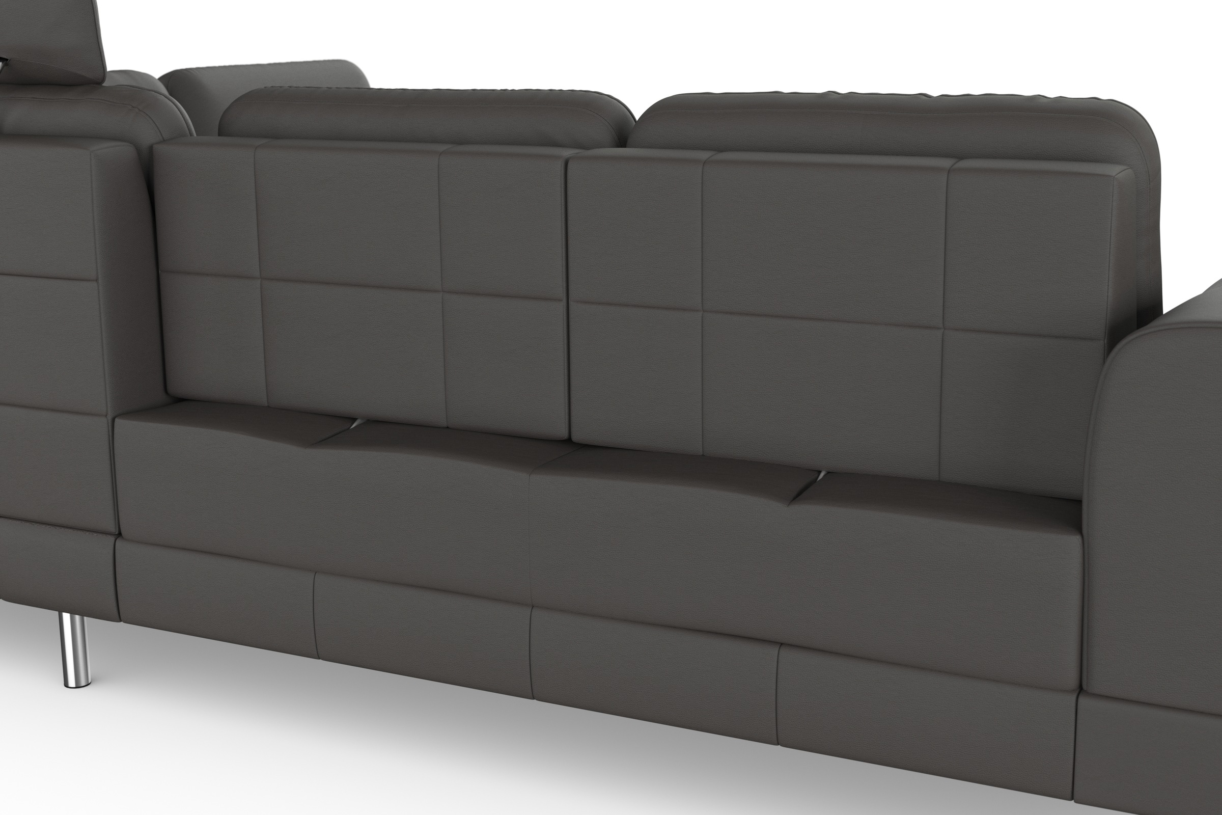 sit&more Ecksofa »Bendigo L-Form«, inklusive Sitztiefenverstellung, Bodenfreiheit 12 cm, in 2 Fußfarben