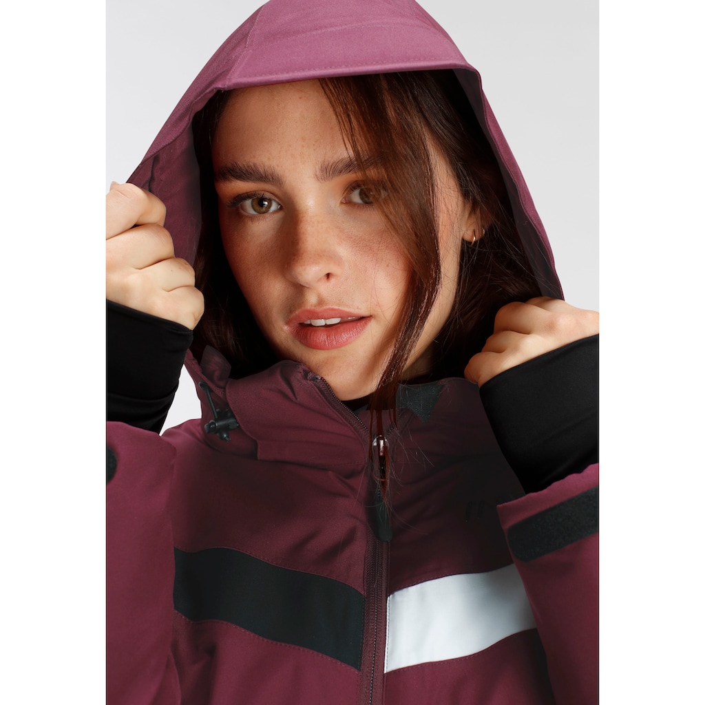 Maier Sports Skijacke »Ski Jacke wattiert Damen«, mit Kapuze