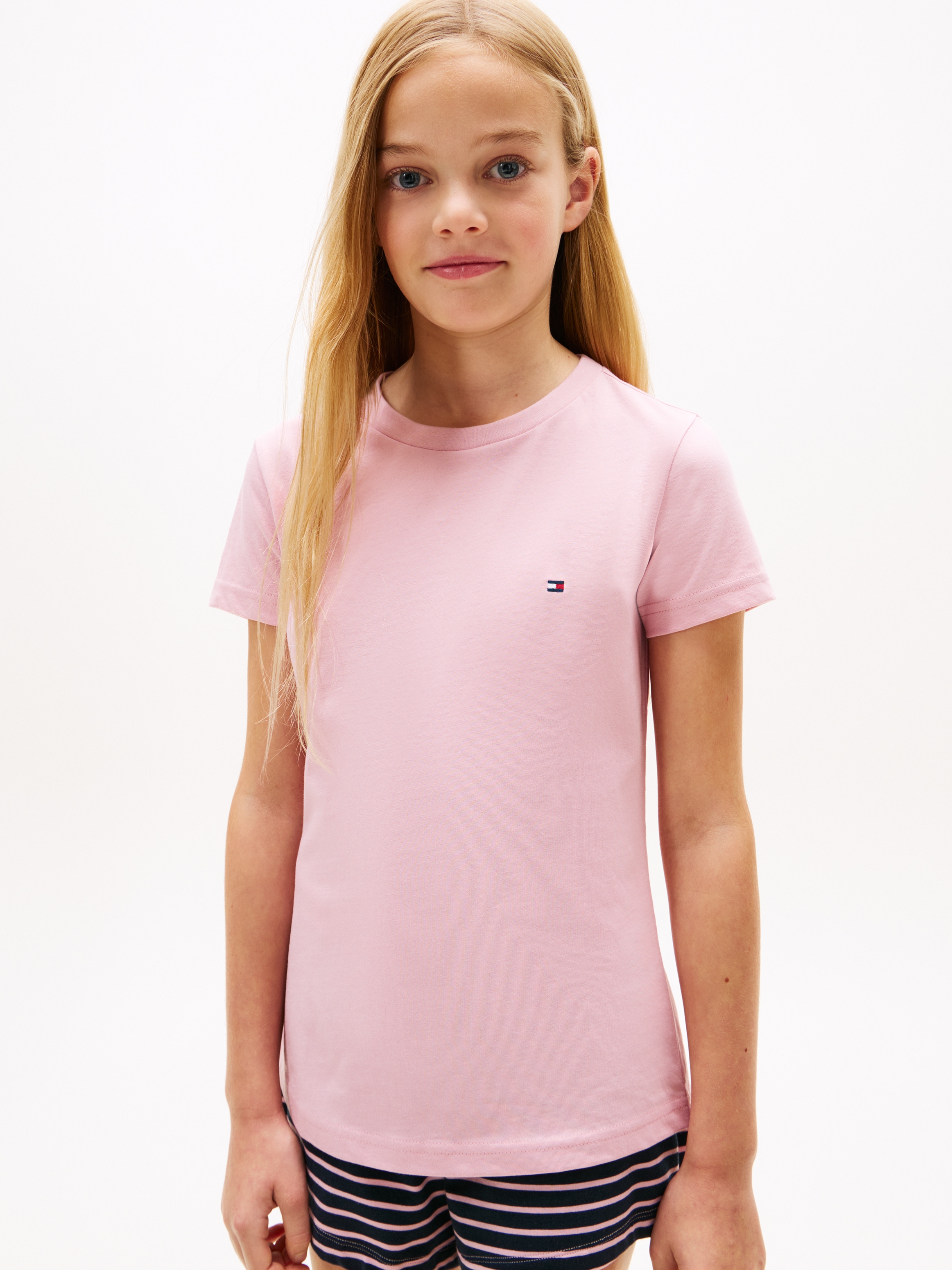Tommy Hilfiger Underwear T-Shirt "2P CN TEE mit Stickerei und Rundhals im 2er-Pack" Packung, 2er-Pack, 2 tlg. unifarben, casual, regular fit, Baumwolle, Rundhals