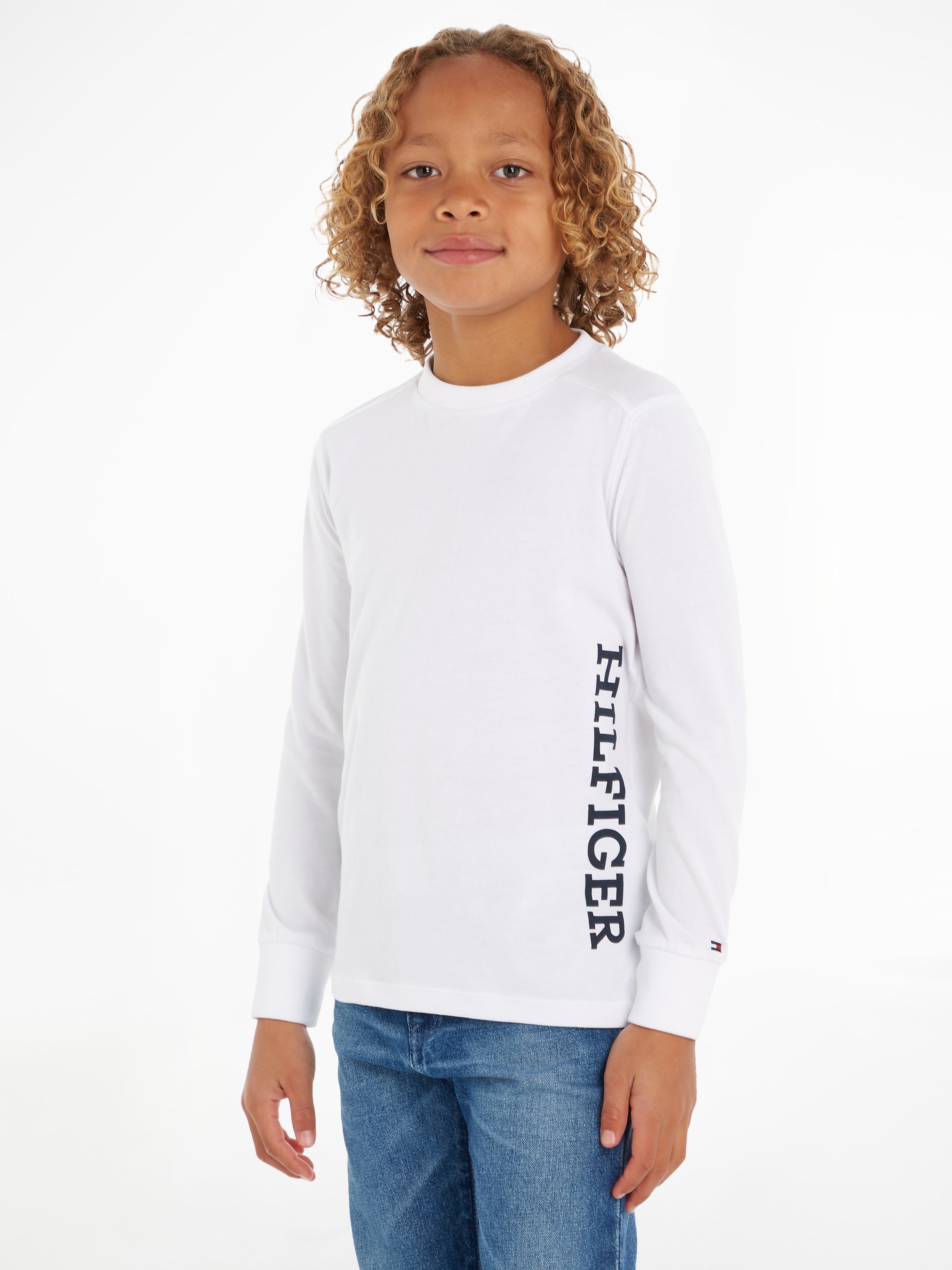 Tommy Hilfiger Langarmshirt »MONOTYPE TEE für Jungen L/S«, online BAUR | bestellen