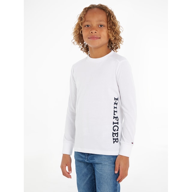 Tommy Hilfiger Langarmshirt »MONOTYPE TEE L/S«, für Jungen online bestellen  | BAUR