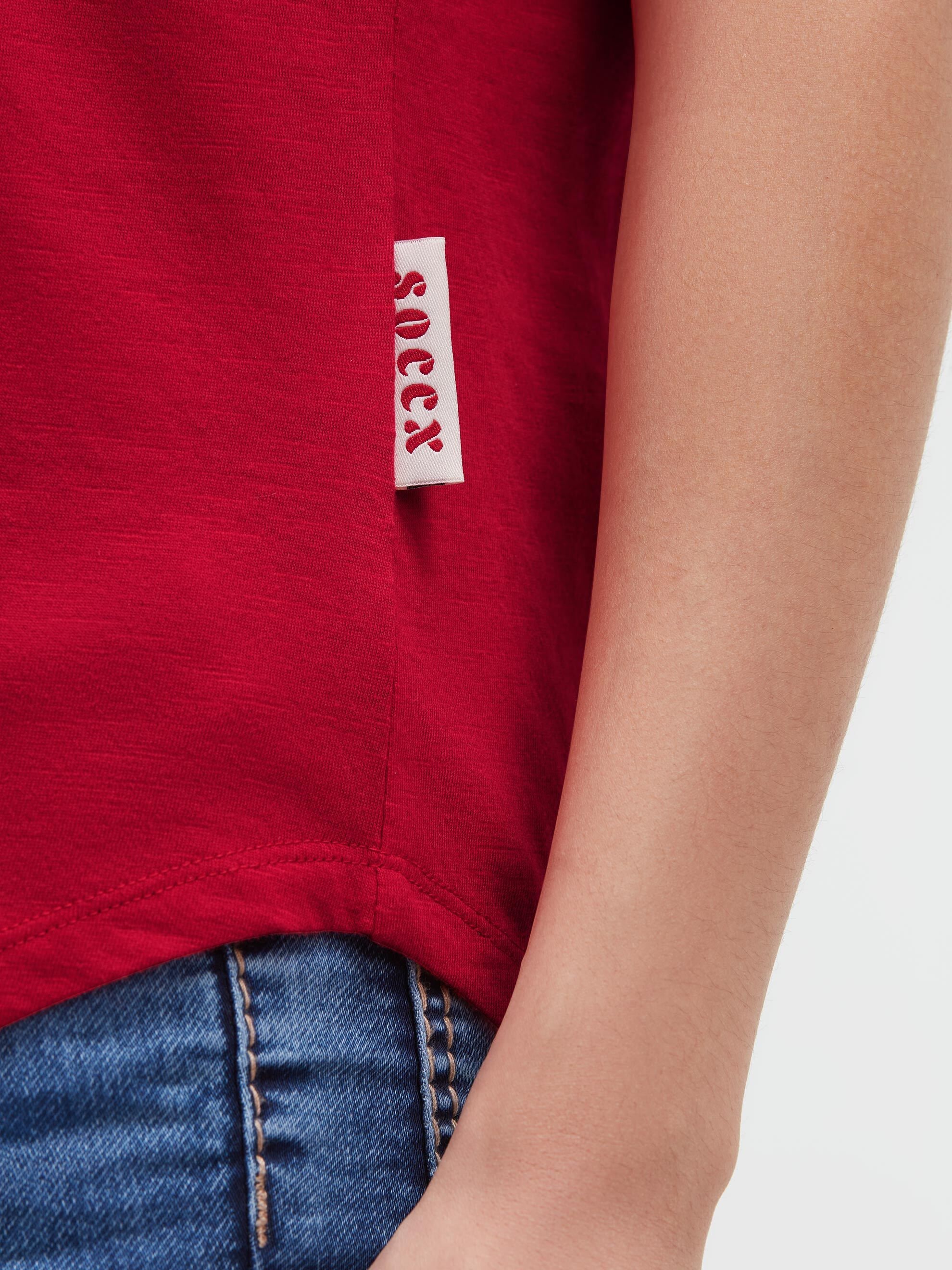 SOCCX V-Shirt mit überschnittener Schulter