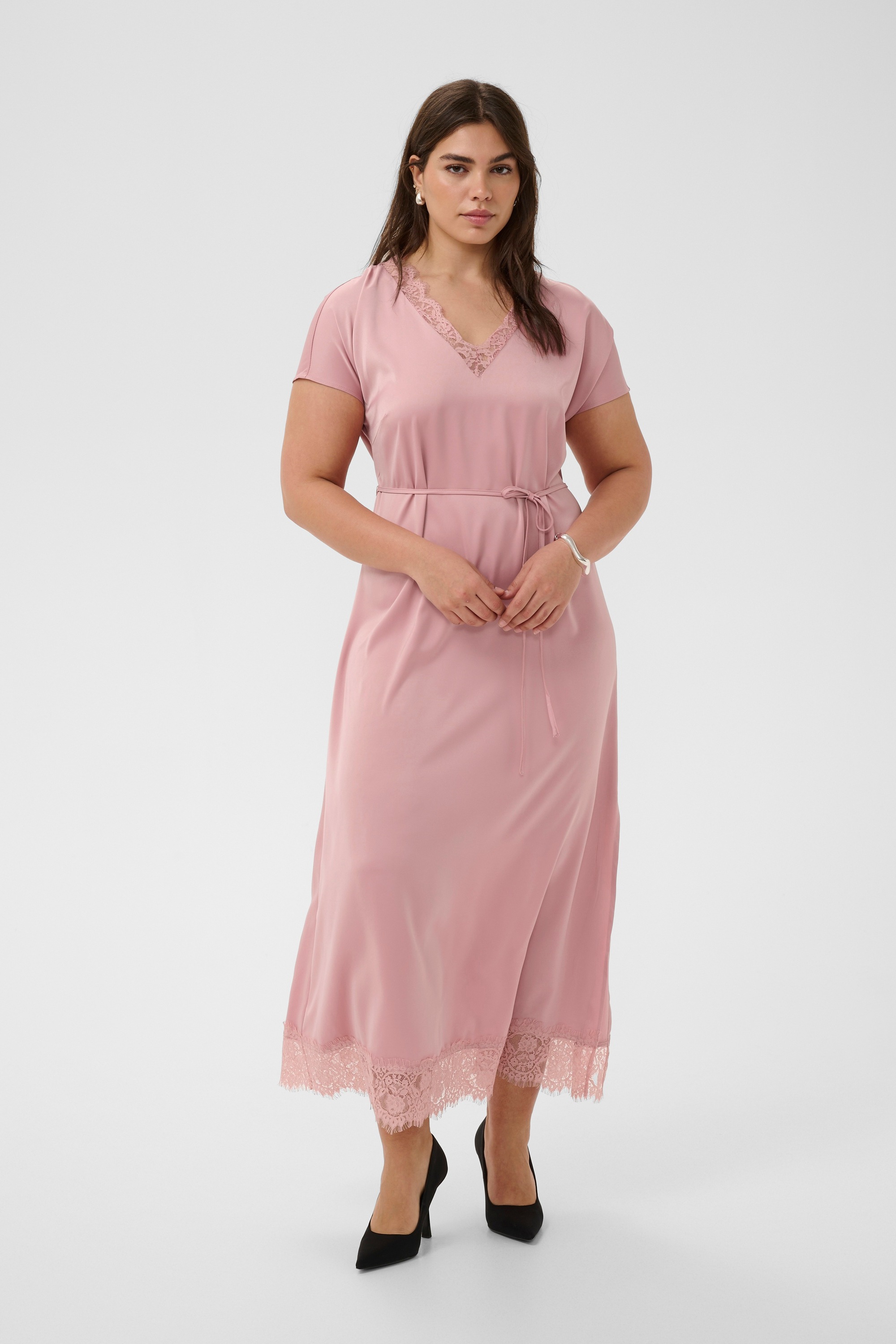 KAFFE Curve Midikleid »Damen Kleid KCjamie«