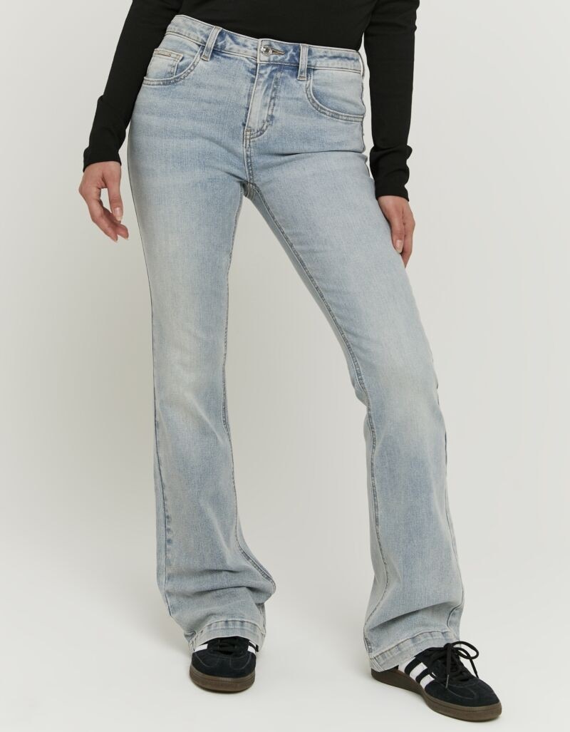Tally Weijl Bootcut-Jeans "SPADEBOOTY" Baumwollmischung, Mid Waist günstig online kaufen