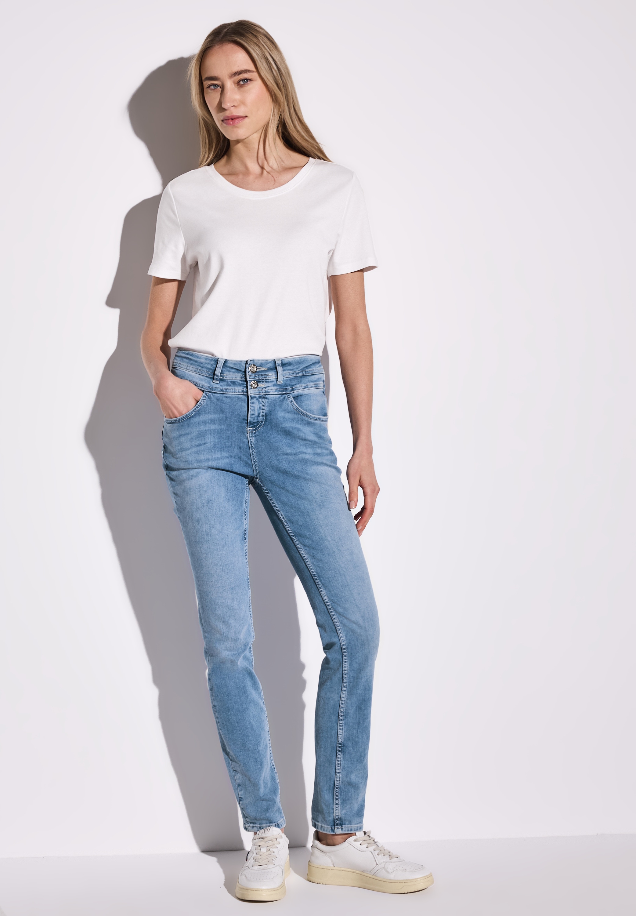 STREET ONE Comfort-fit-Jeans, High Waist
