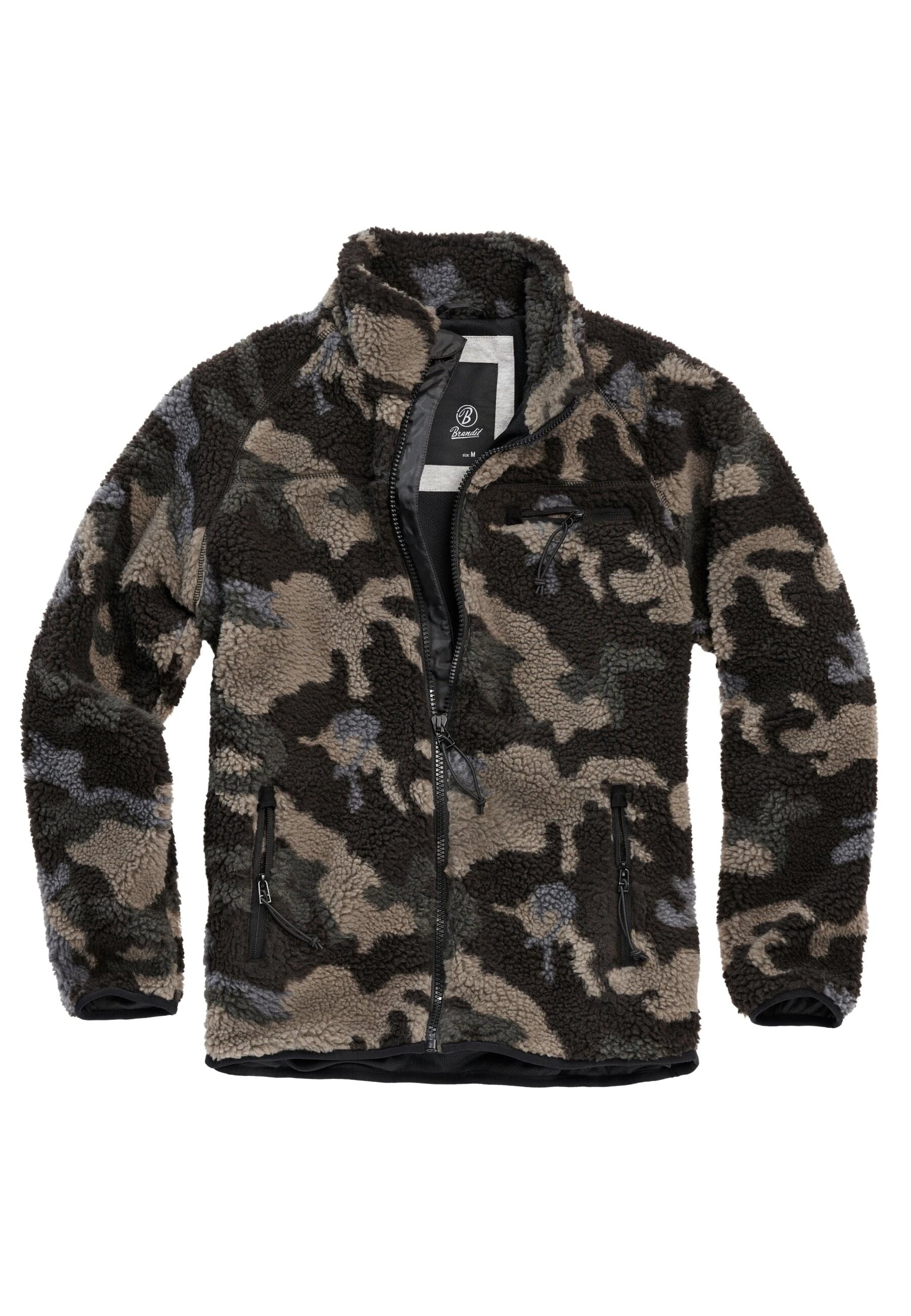 Brandit Allwetterjacke »Brandit Herren Teddyfleece Jacket«, (1 St.), ohne Kapuze