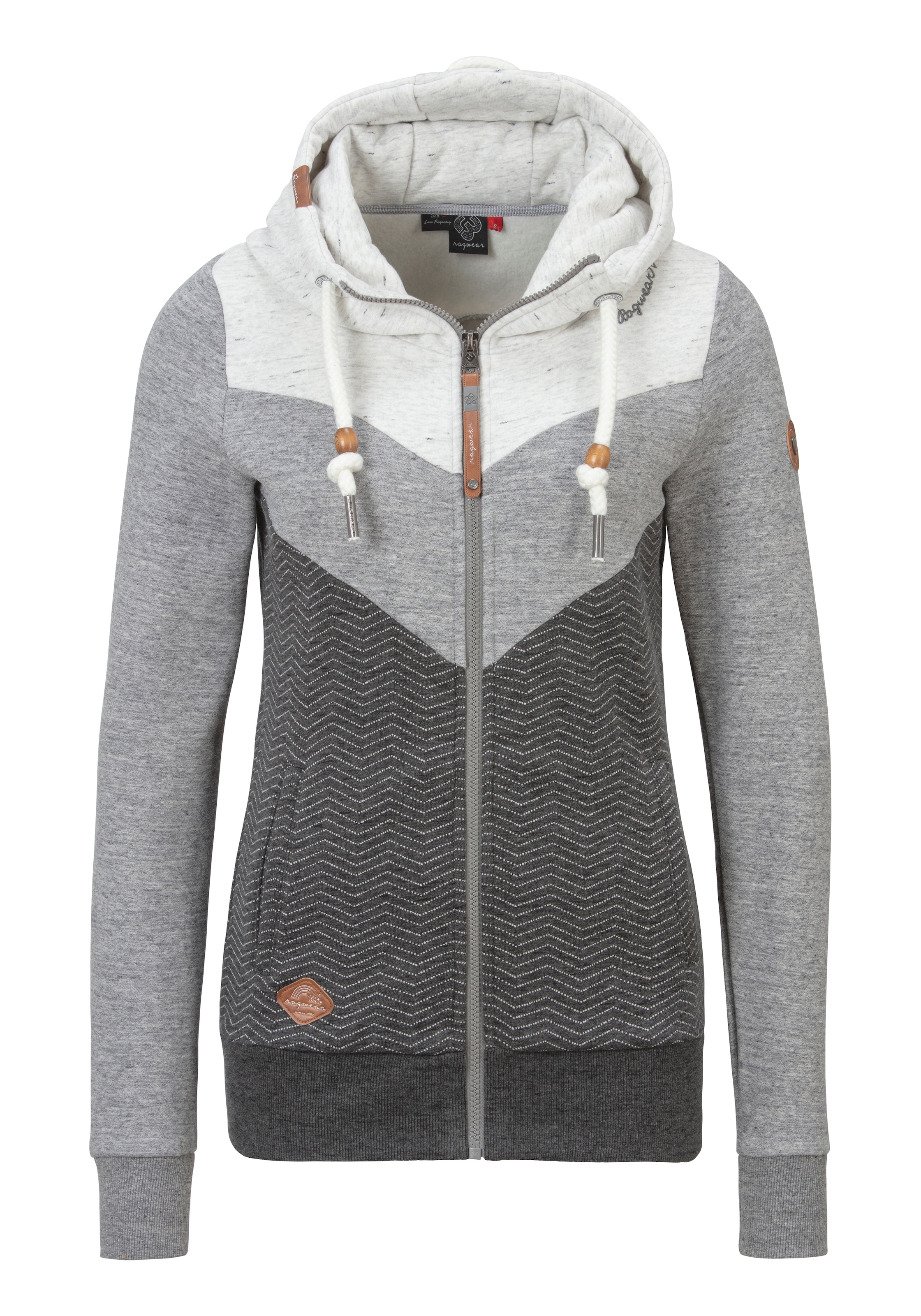 Ragwear Sweatjacke »TREGA ZIP O«, im Colorblocking-Design